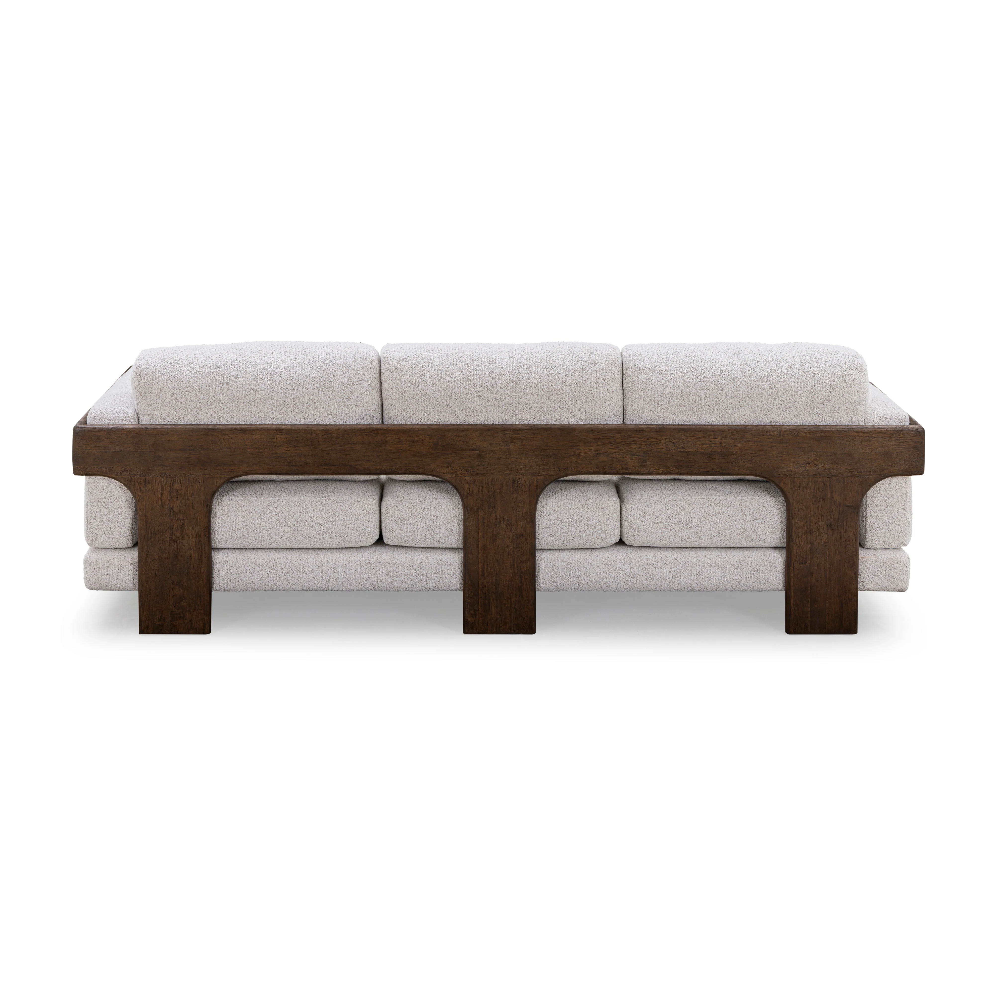 Elyn 91" Cream Contract-Grade Boucle Sofa - Image 6