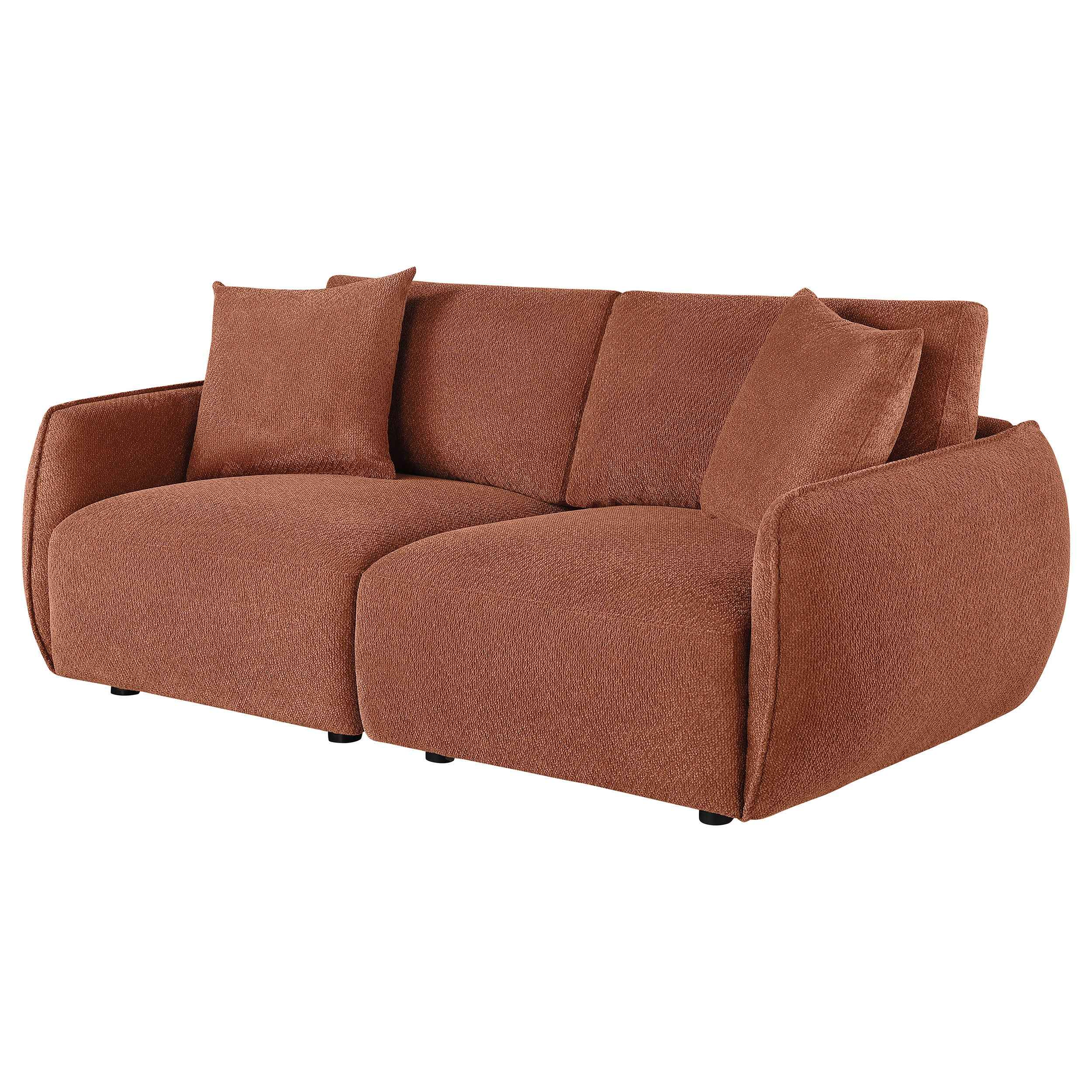 Elysia Coral Chenille Upholstered Modular Lounge Loveseat - Image 3