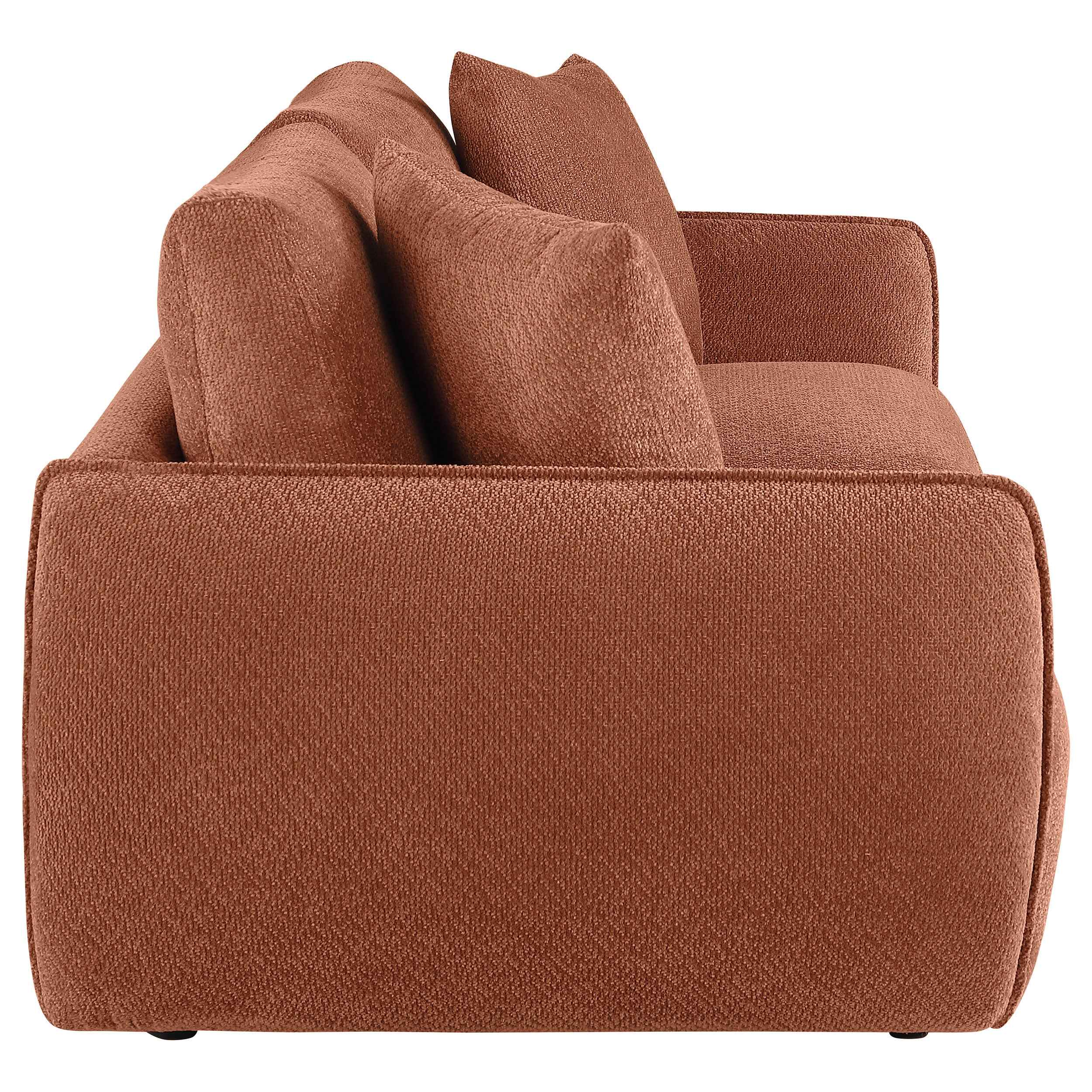 Elysia Coral Chenille Upholstered Modular Lounge Loveseat - Image 7