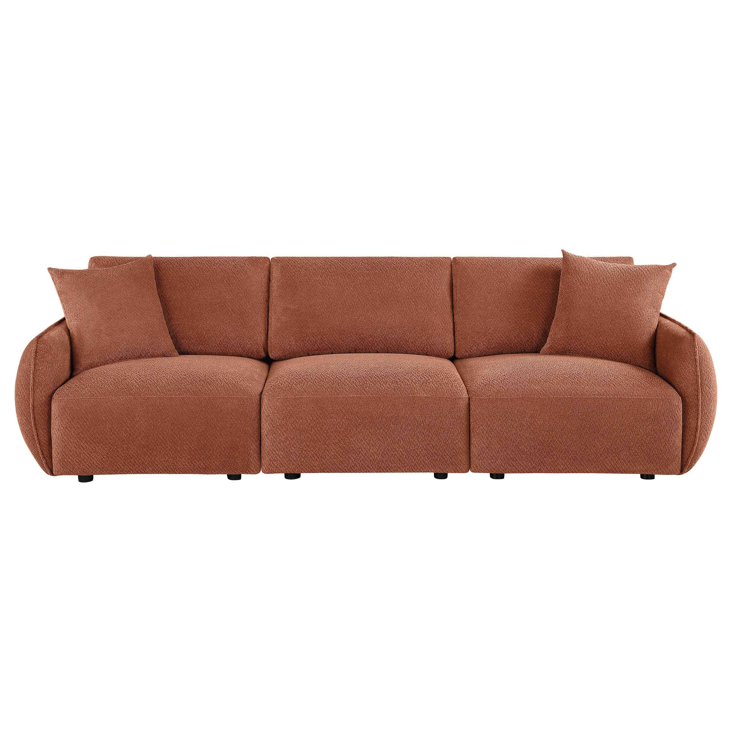 Elysia Coral Chenille Upholstered Modular Lounge Sofa - Image 2
