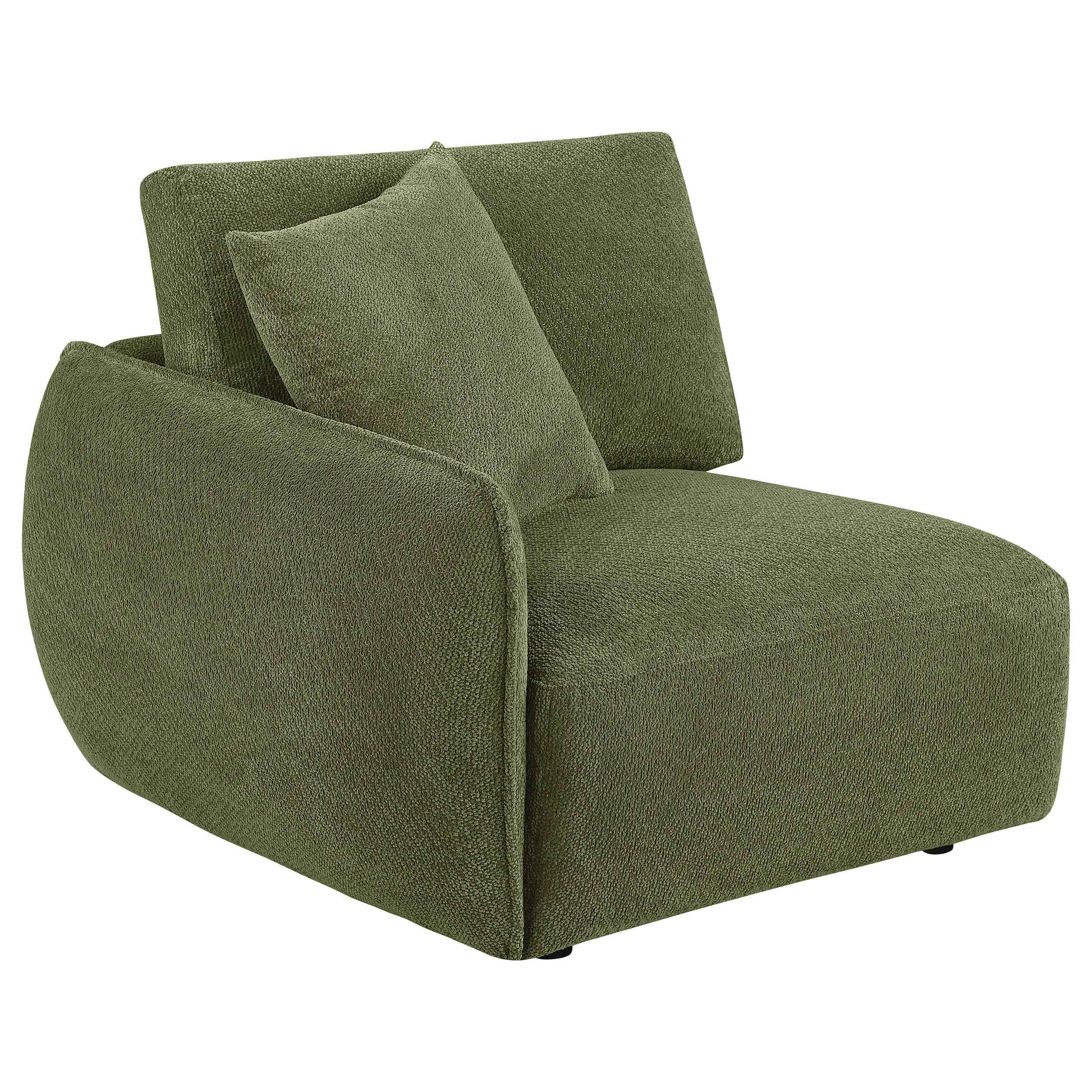 Elysia Green 5-piece Chenille Upholstered Modular Sectional Sofa - Image 11