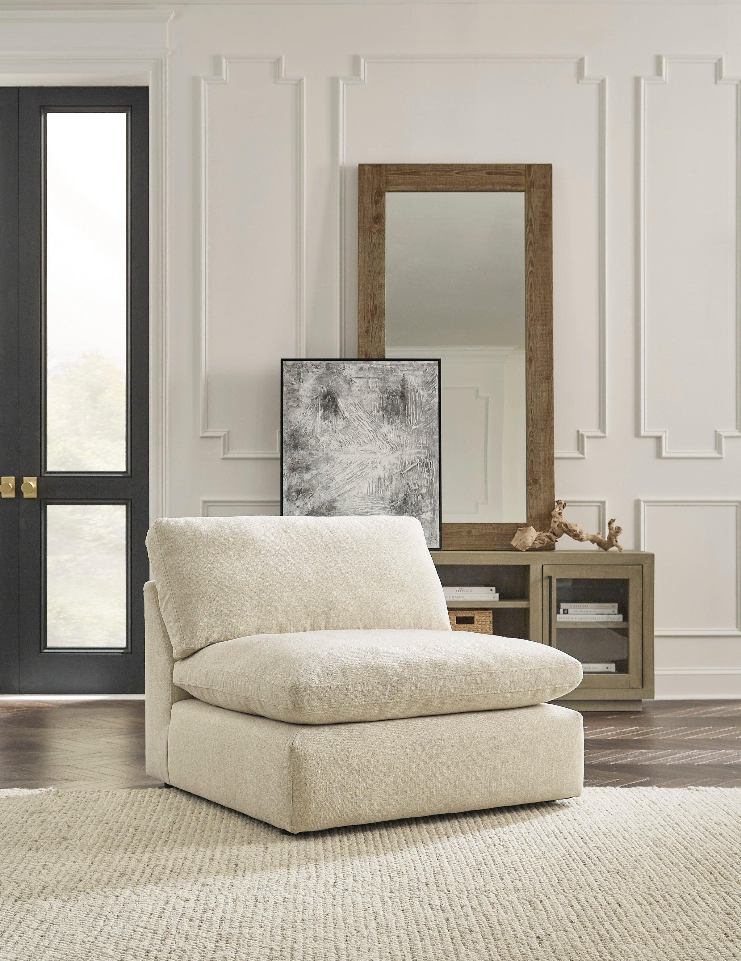 Elyza Linen 10-Piece Right Arm Facing RAF Chaise Sectional - Image 2