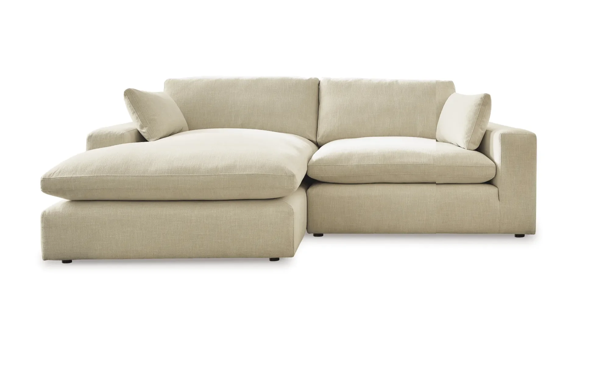 Elyza Linen 2-Piece Left Arm Facing Chaise Sectional