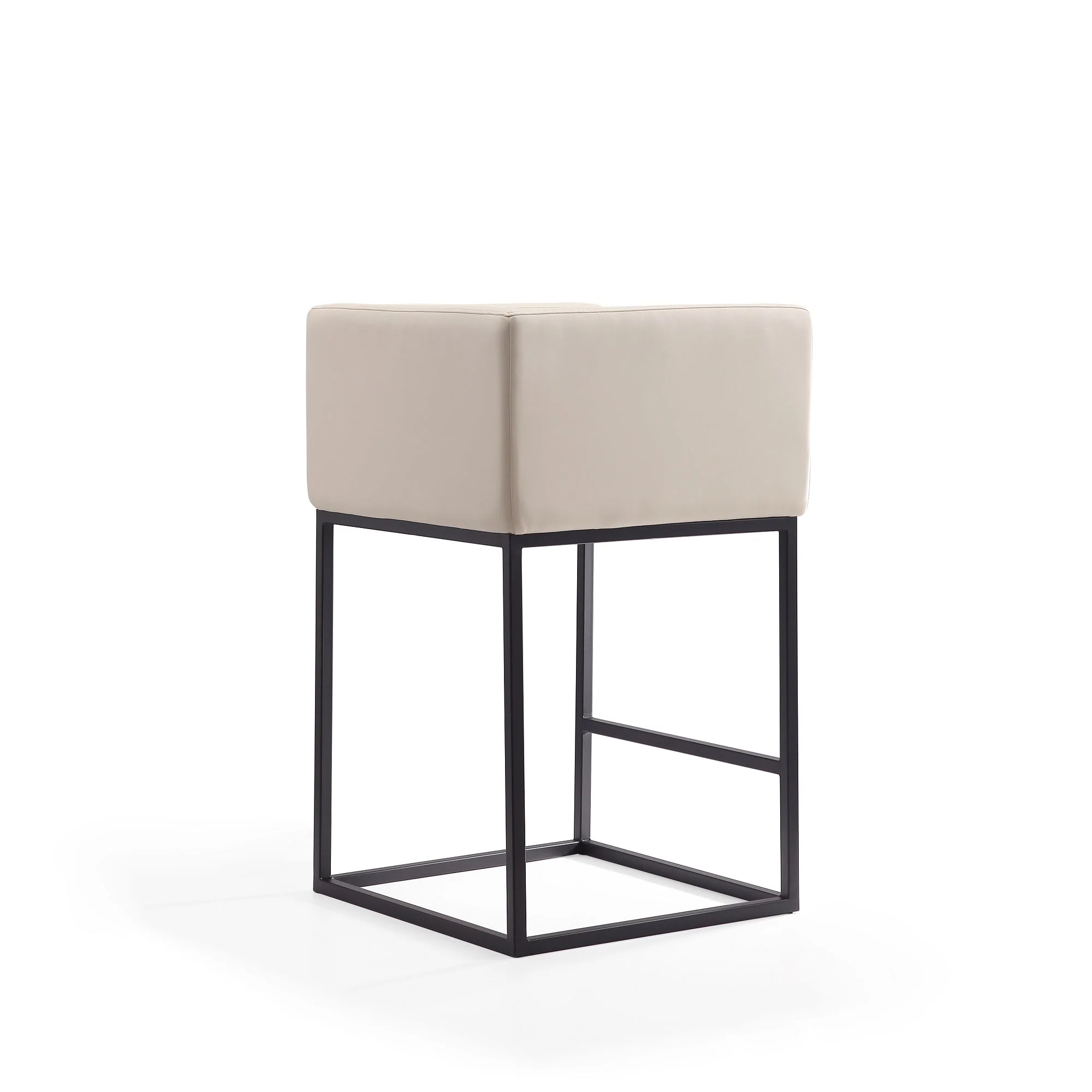 Embassy Counter Stool in Cream and Black (set of 2) - Image 8