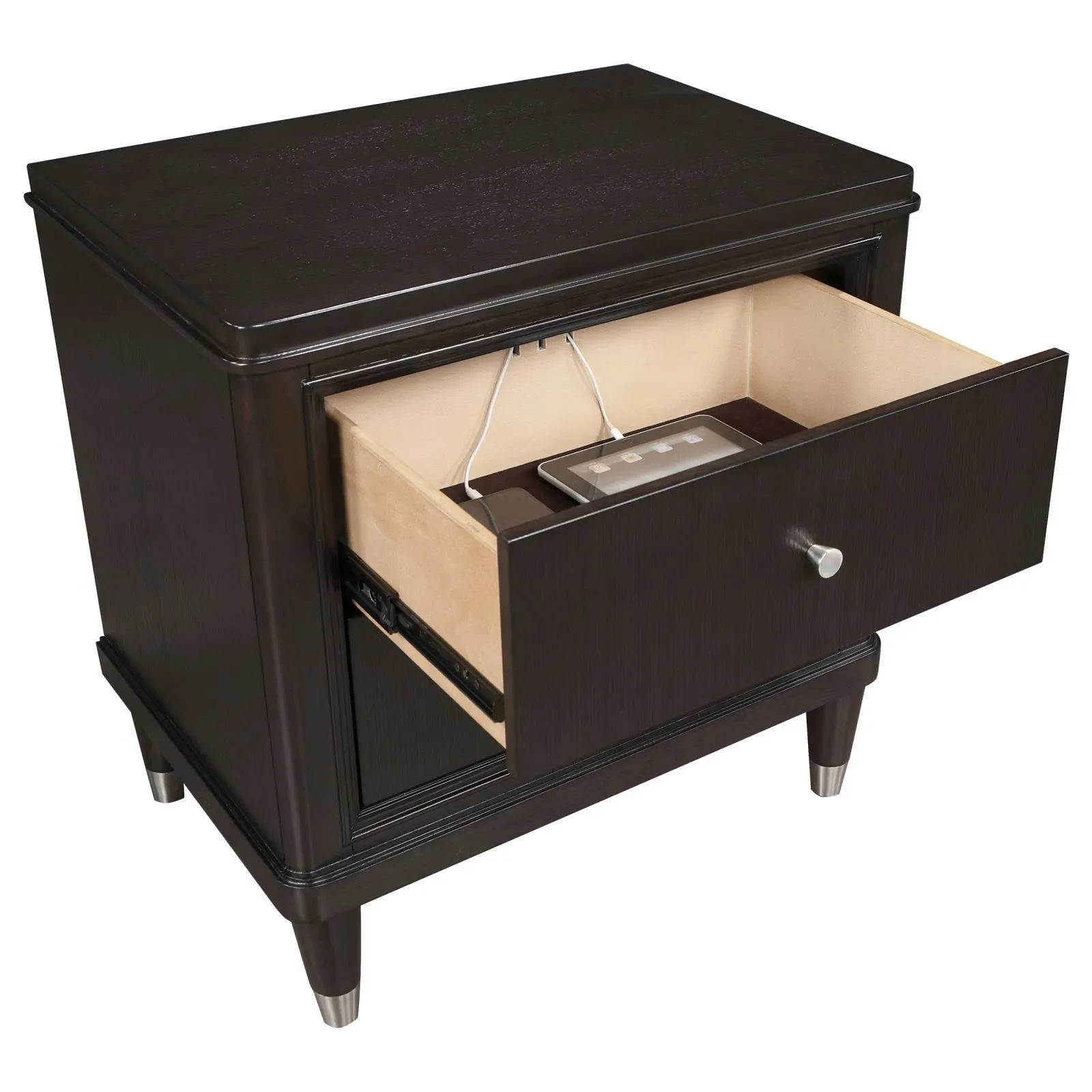 Emberlyn Brown 2-drawer Nightstand Bedside Table - Image 10