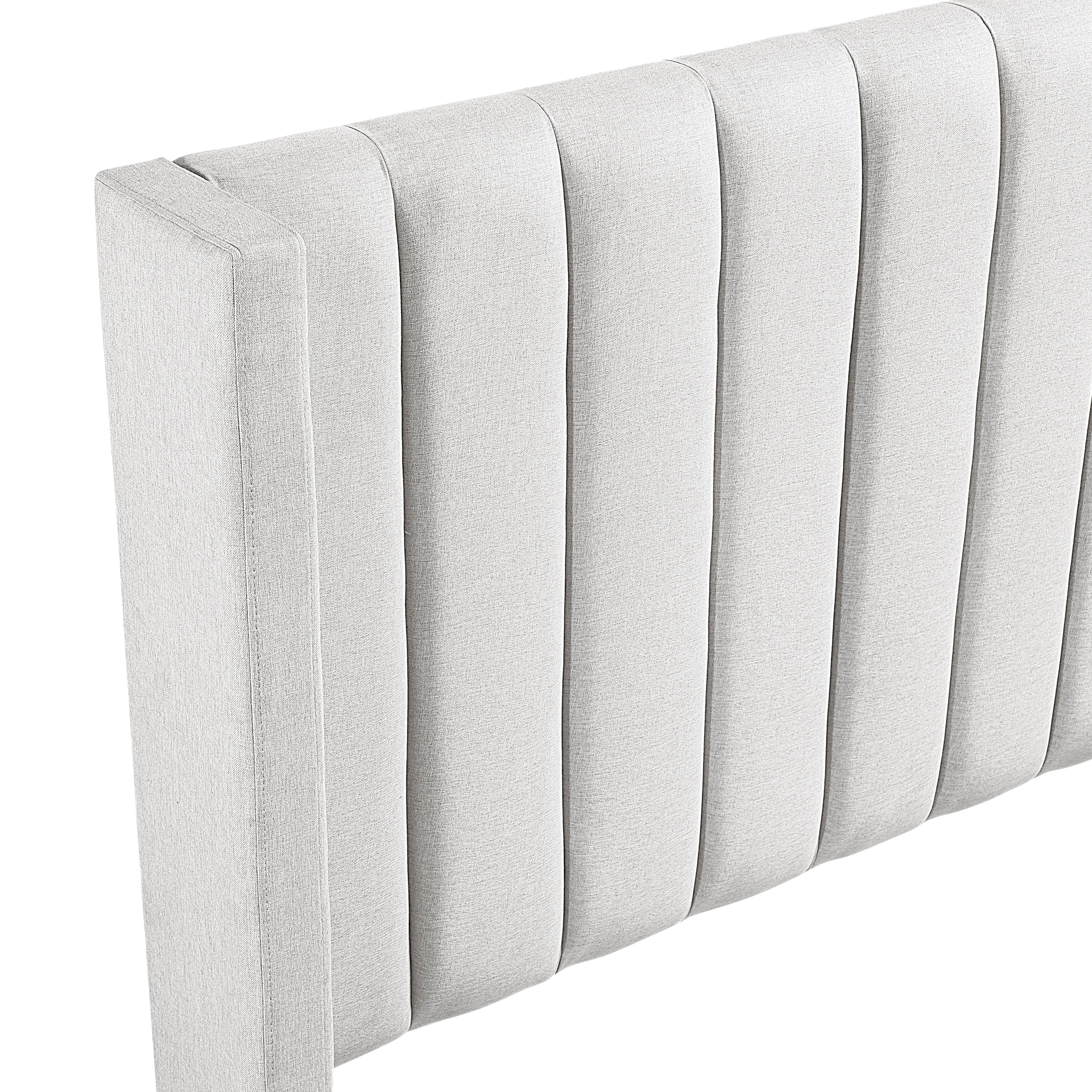 Emerson Beige Upholstered Queen Bed - Image 9