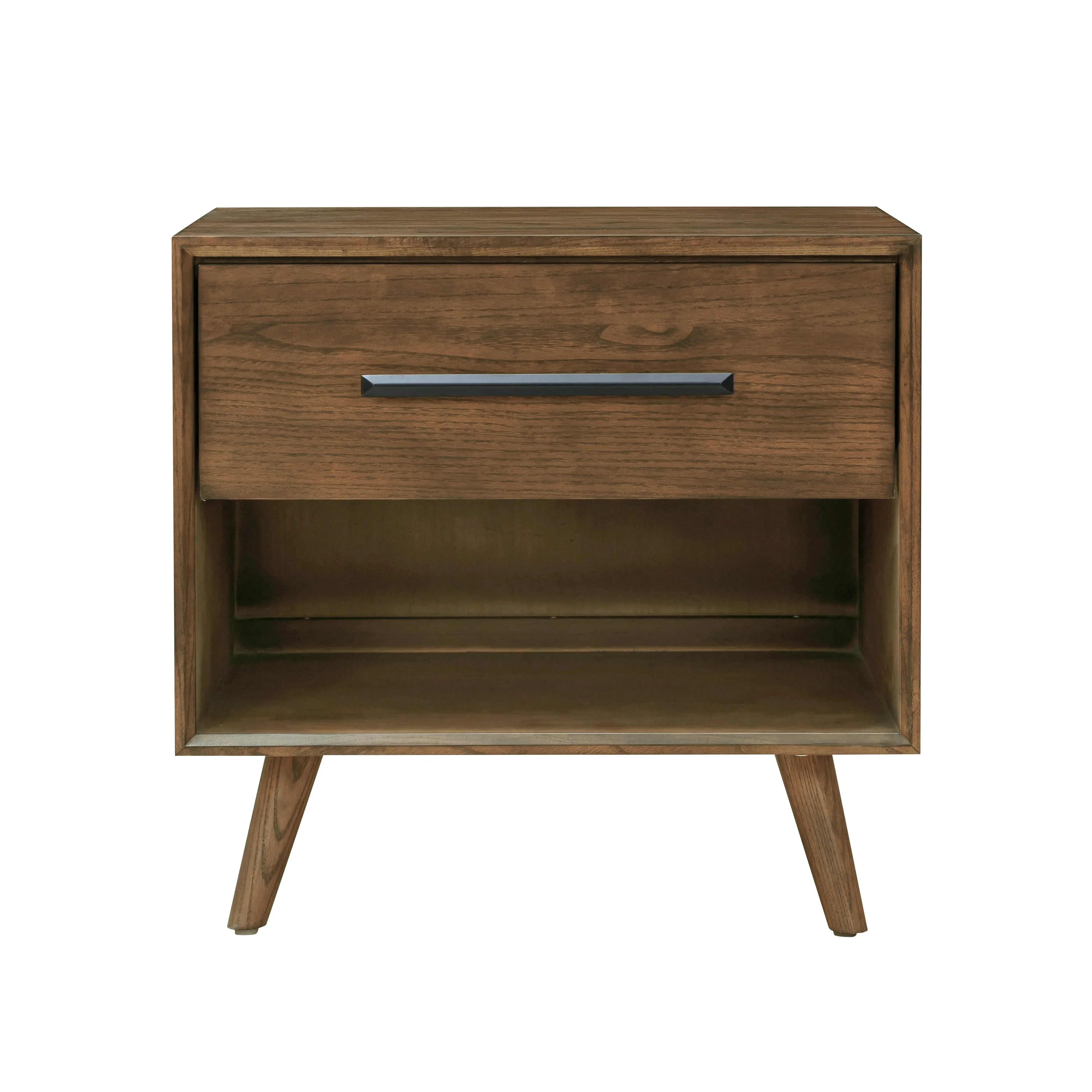 Emery 24" Walnut 1-Drawer Nightstand