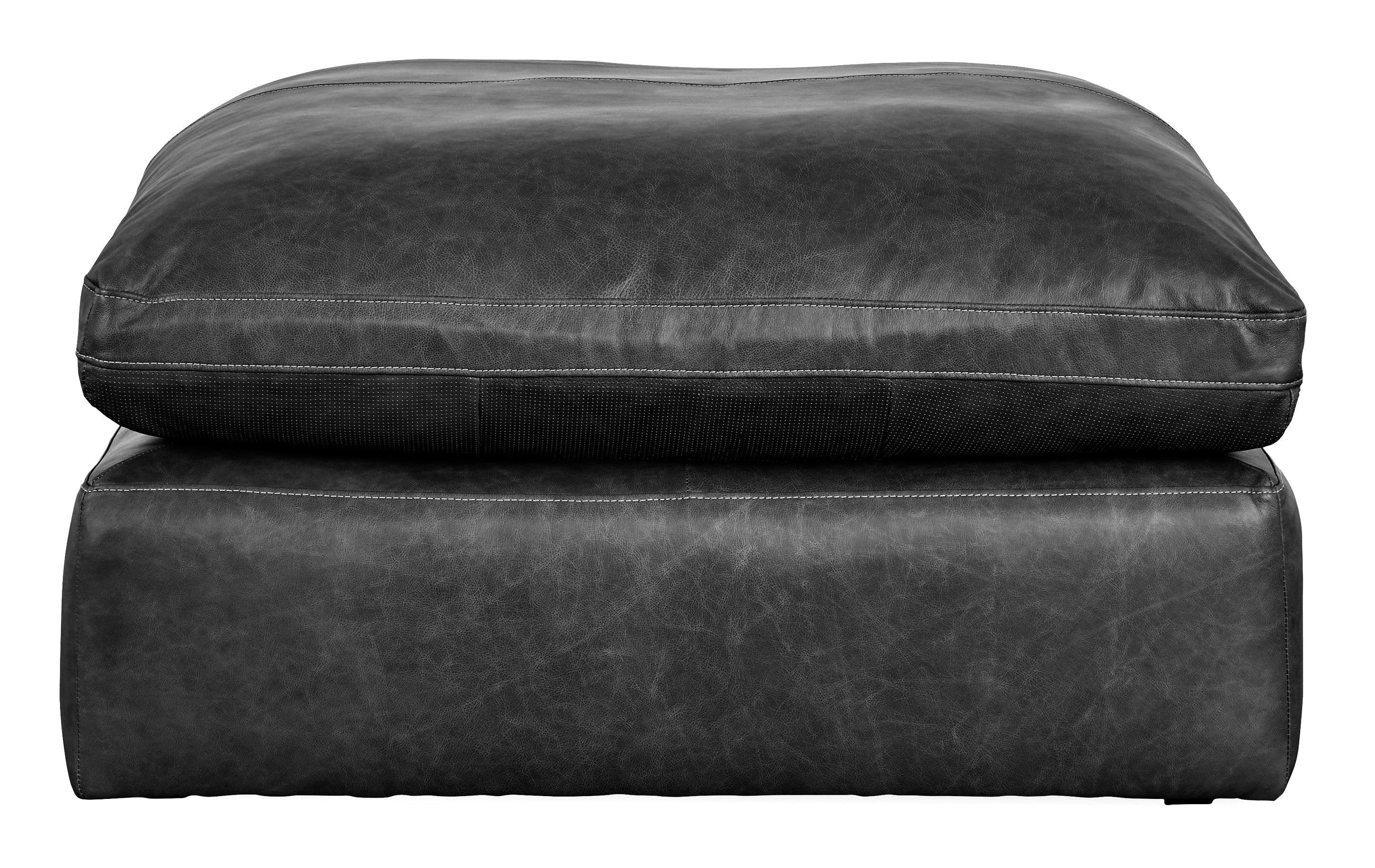 Emilia Black Leather 3-Piece Leather Modular Sectional Sofa - Image 17