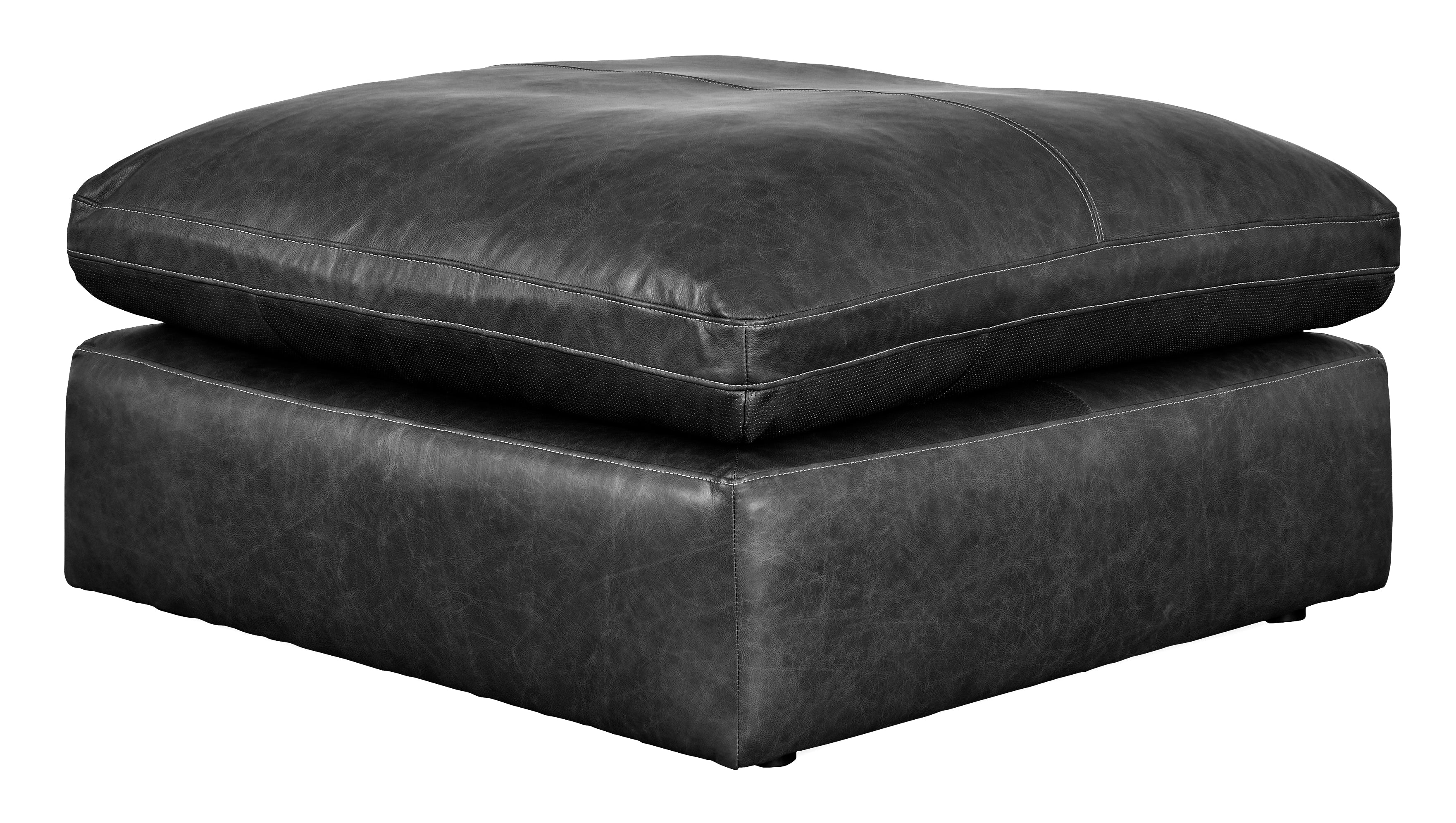 Emilia Black Leather 7-Piece Modular Sectional - Image 13
