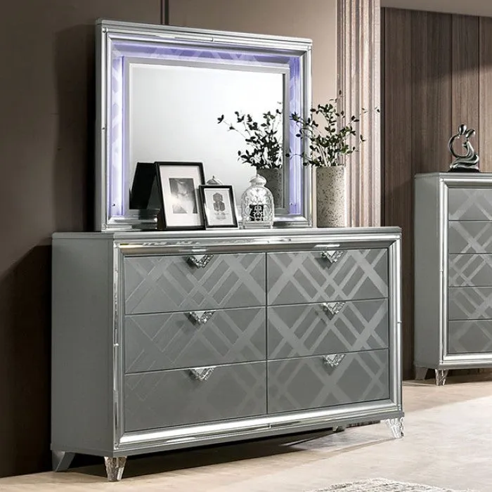 Emmeline Silver 5-Piece Queen Bedroom Set - Image 5