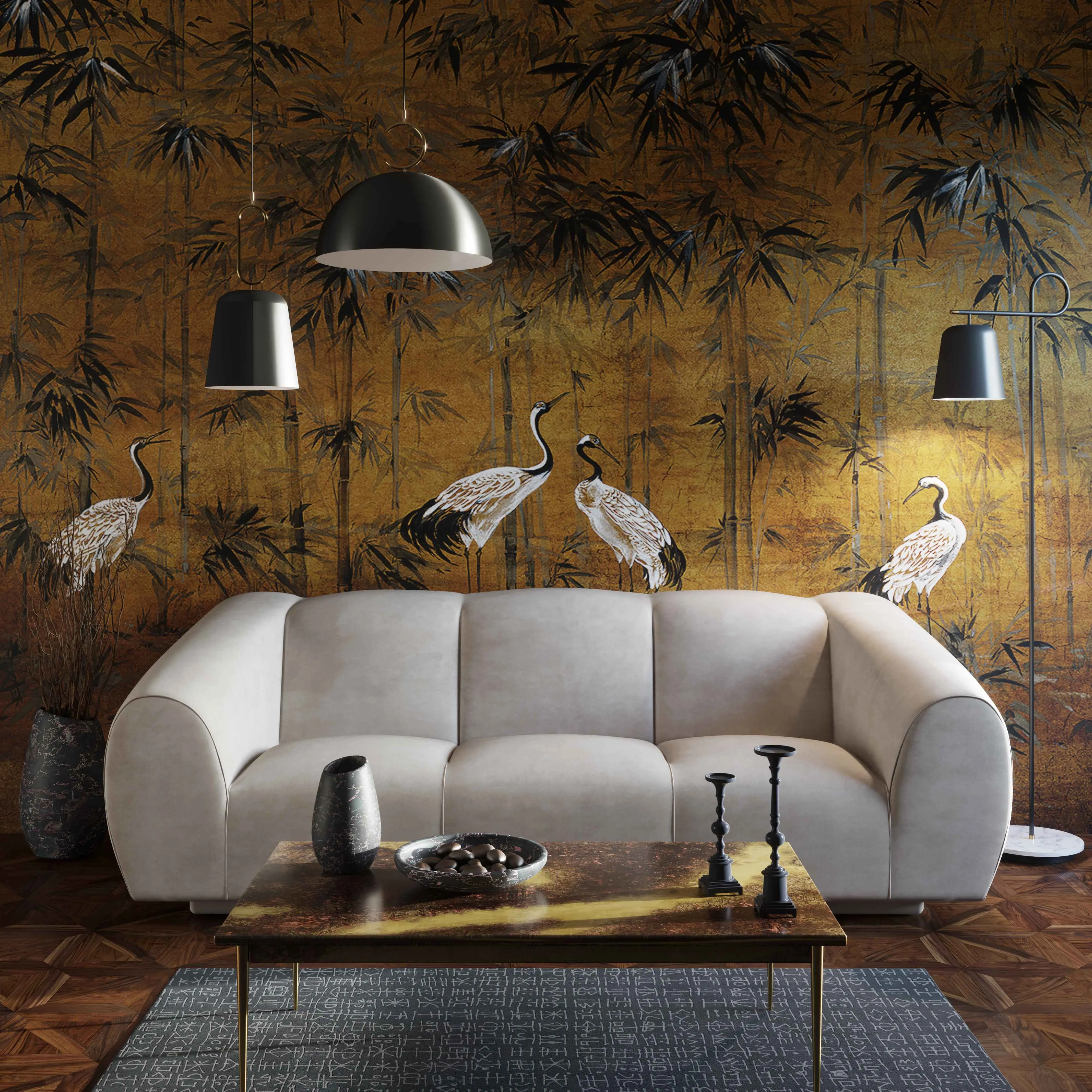 Emmet Velvet Sofa - Image 3
