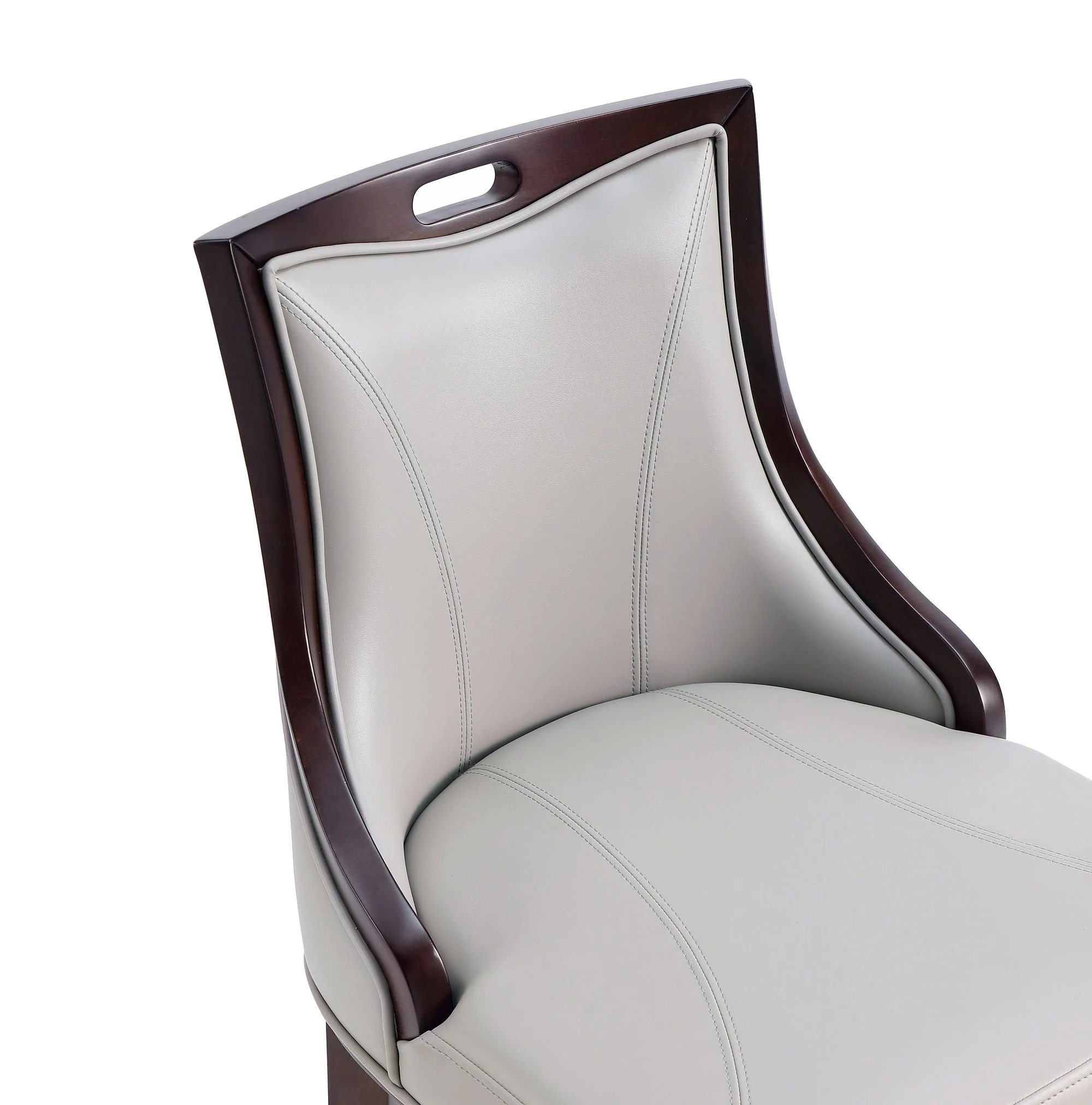 Emperor Faux Leather Barstool in Light Grey - Image 10