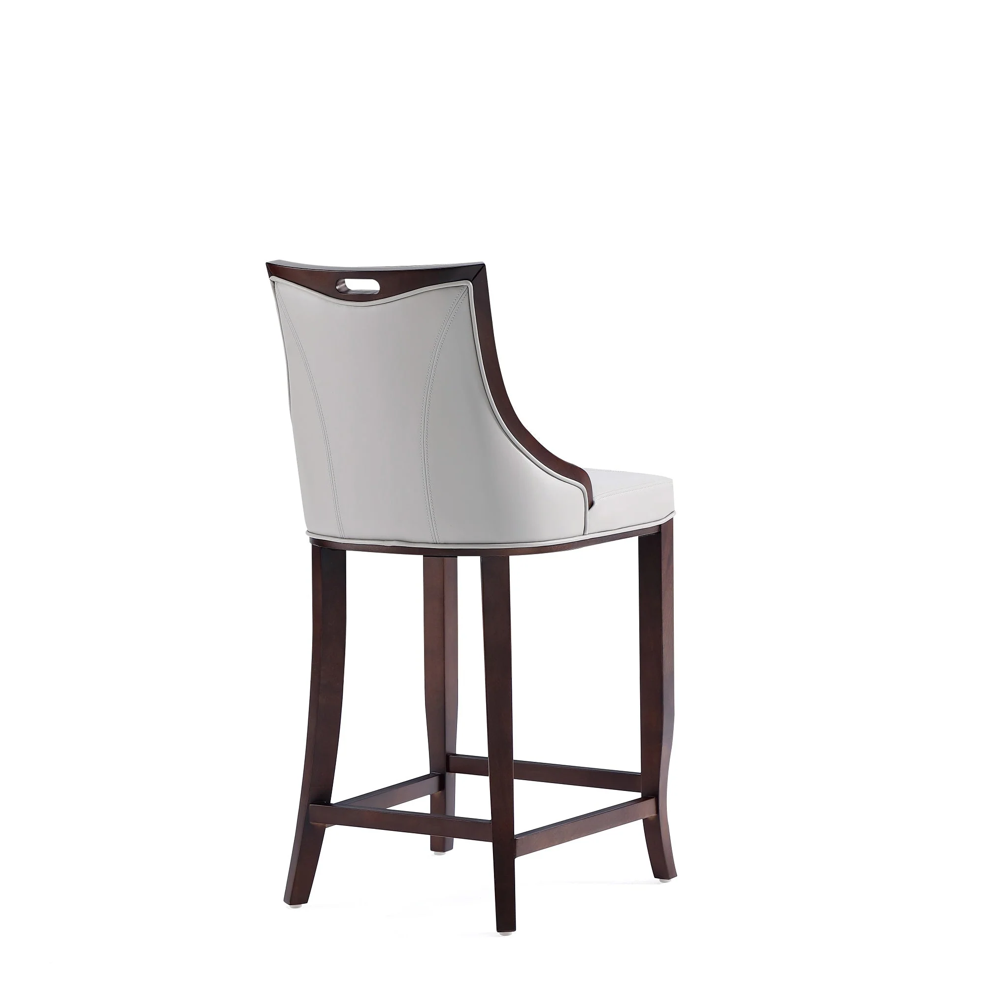 Emperor Faux Leather Barstool in Light Grey - Image 6