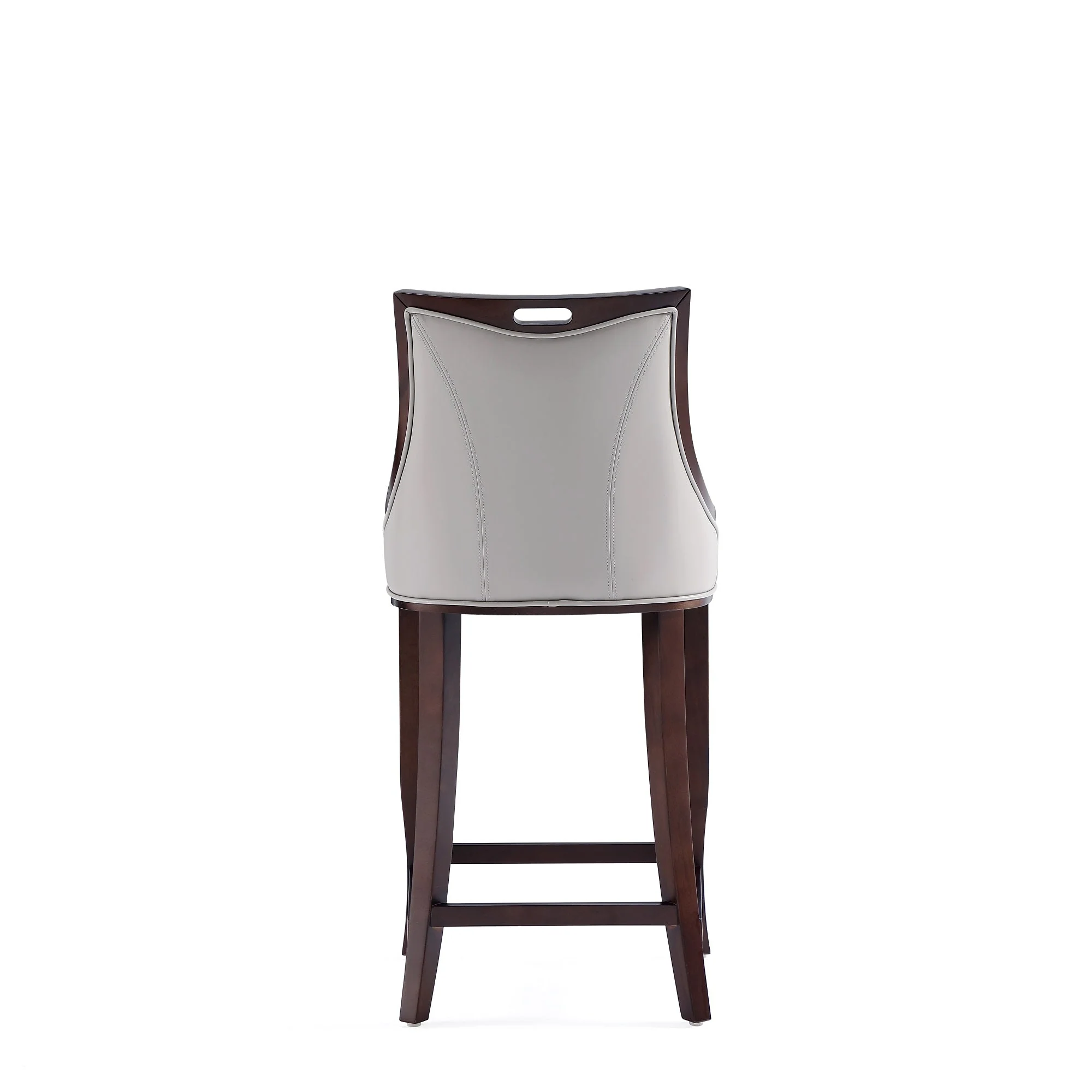 Emperor Faux Leather Barstool in Light Grey (set of 3) - Image 8