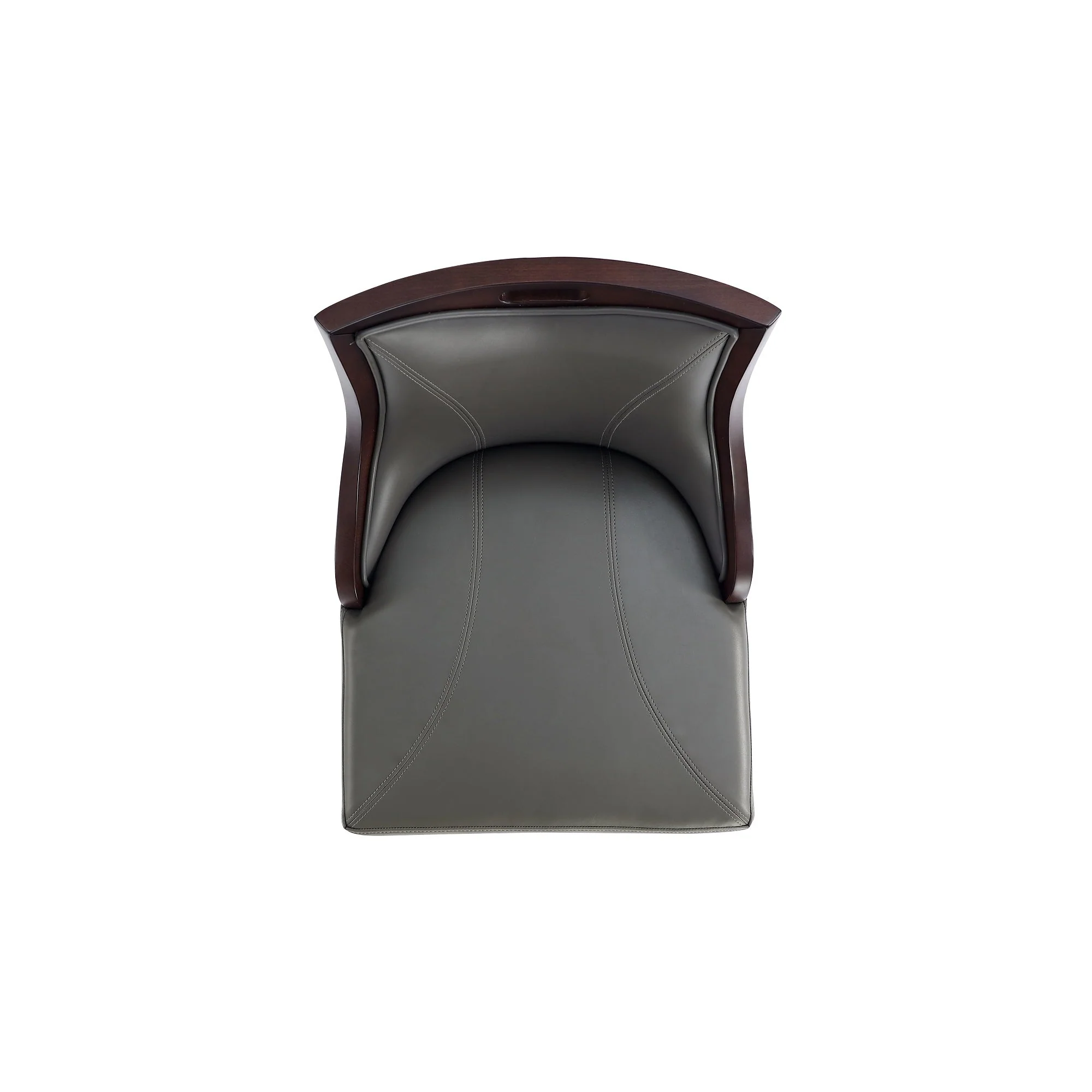 Emperor Faux Leather Barstool in Pebble Grey (set of 2) - Image 9