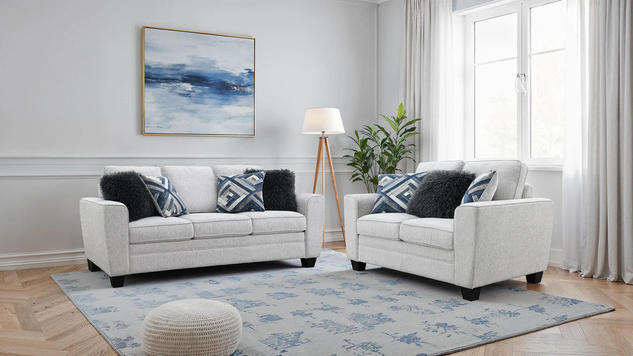 Enea Light Gray Sofa - Image 2