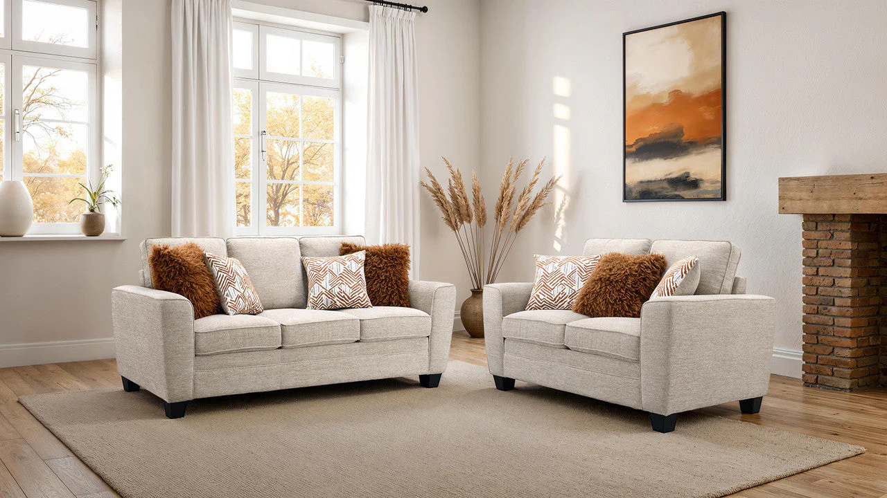 Enea Taupe Loveseat - Image 2