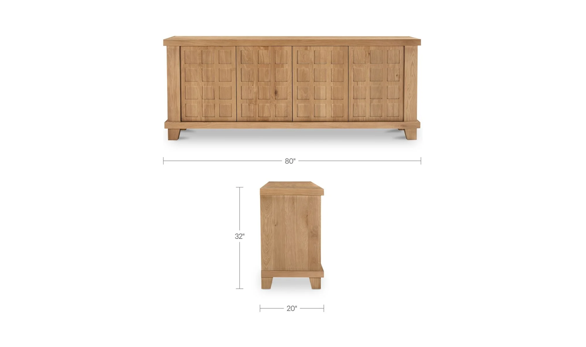 Enya Sideboard Natural Oak - Image 12