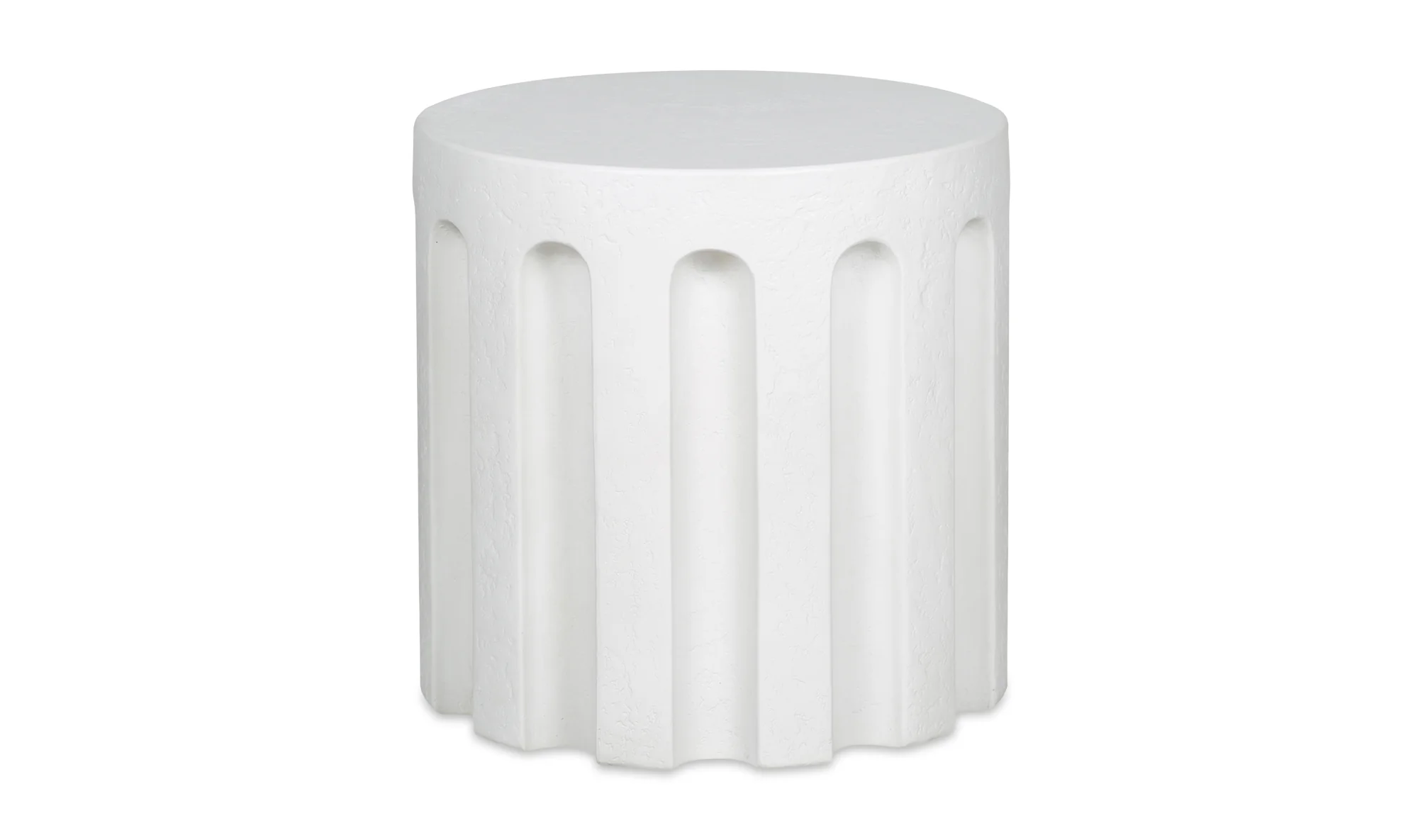 Eris Outdoor Accent Table - White
