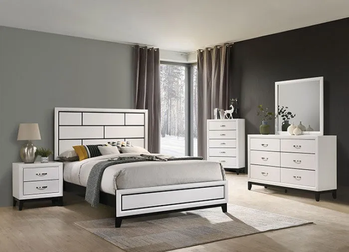 Errico White 5-Piece Queen Bedroom Set