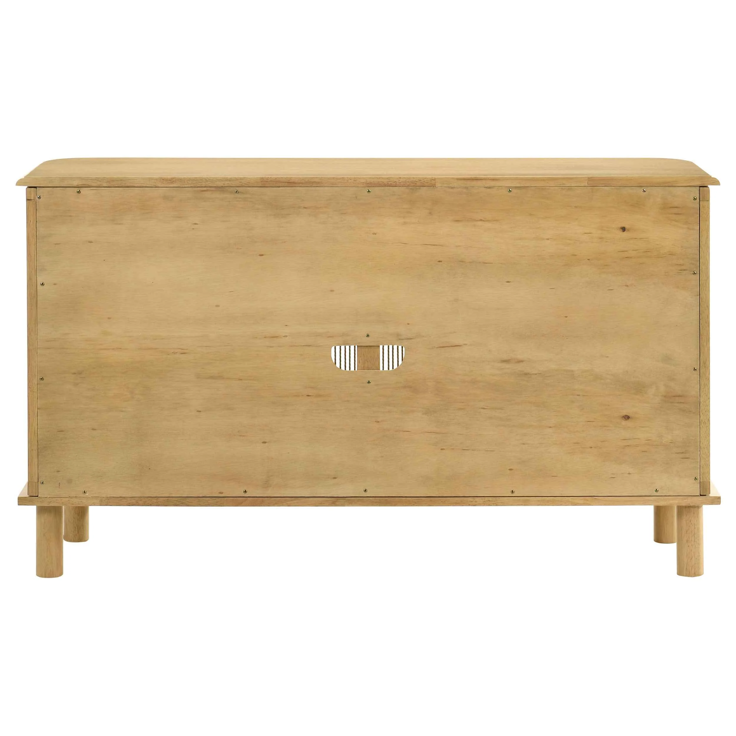 Ervine Natural 3-Door Rope Panel Sideboard Accent Storage Cabinet - Image 7