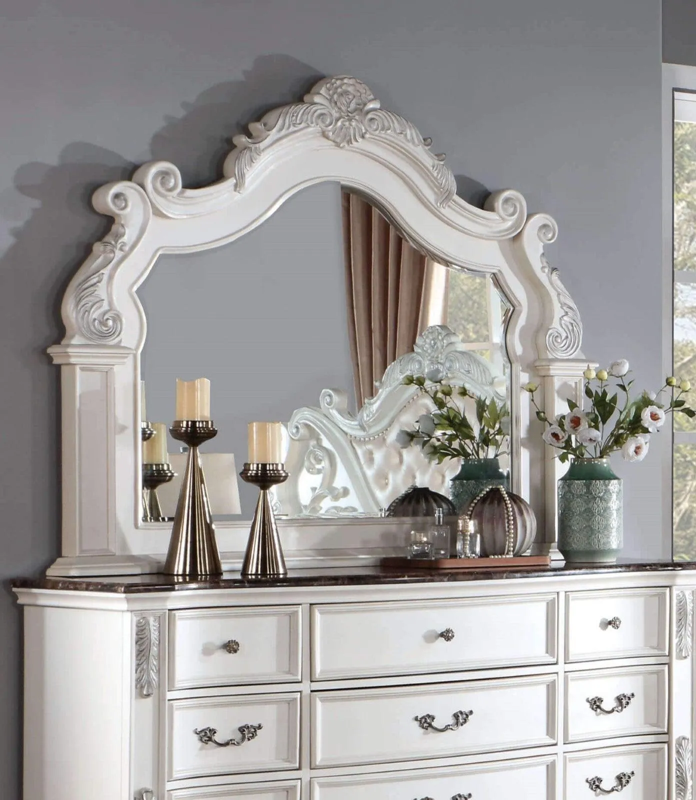 Esparanza Pearl White Bedroom Set - Image 3