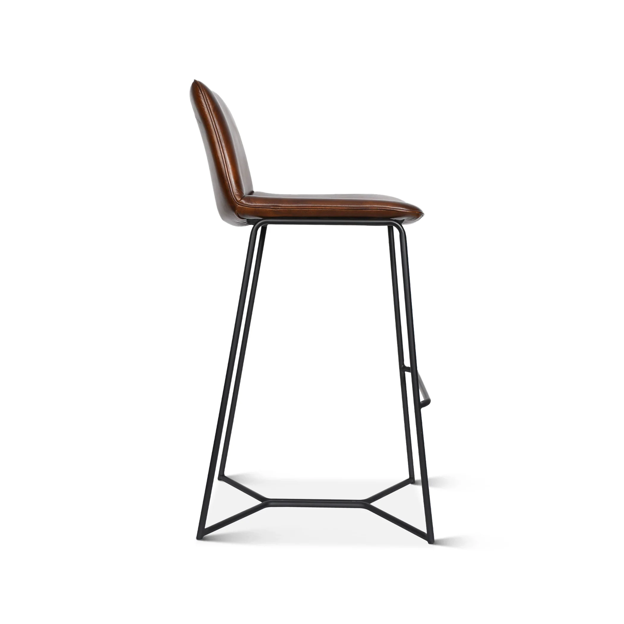 Essex Morgan 18" Bar Chair in Hand Washed Chestnut - Image 4