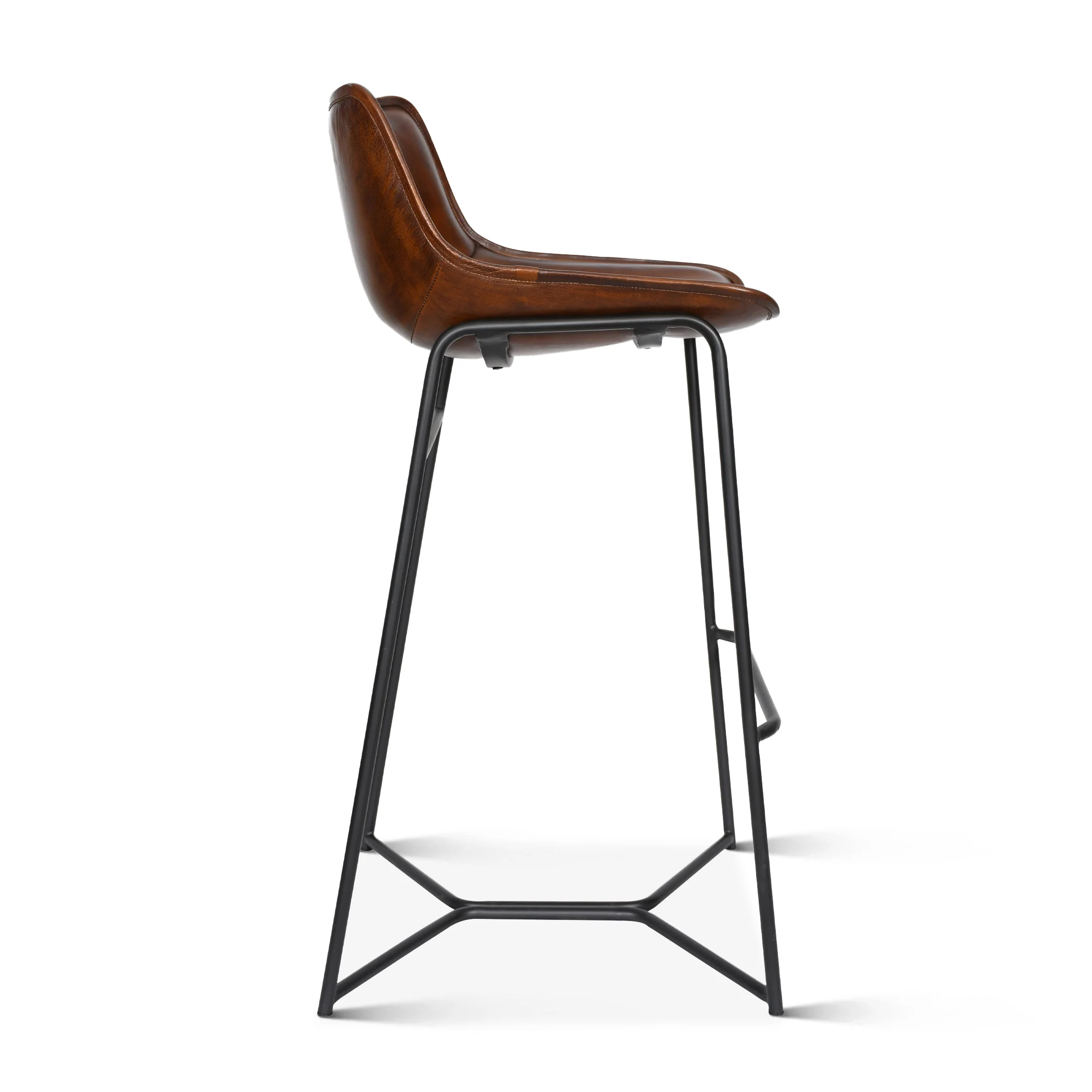 Essex Stanley 19" Bar Chair in Hand Washed Chestnut - Image 5