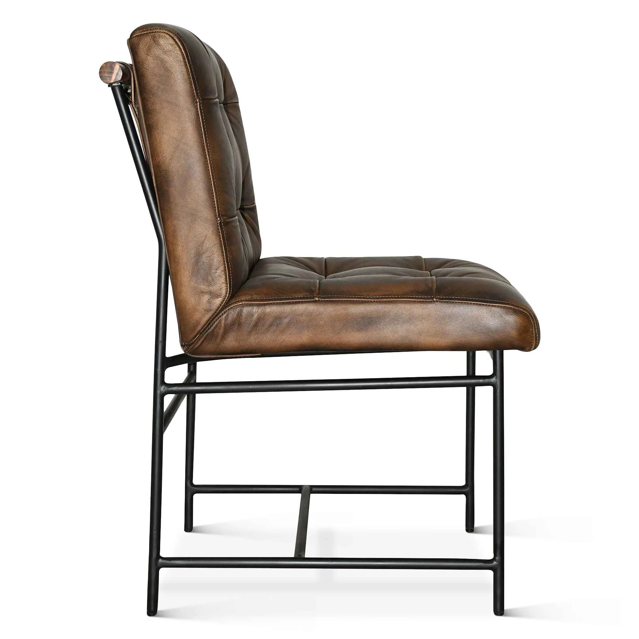 Essex Stockton 19" Dining Chair in Antique Whiskey, Set of 2 - Image 4