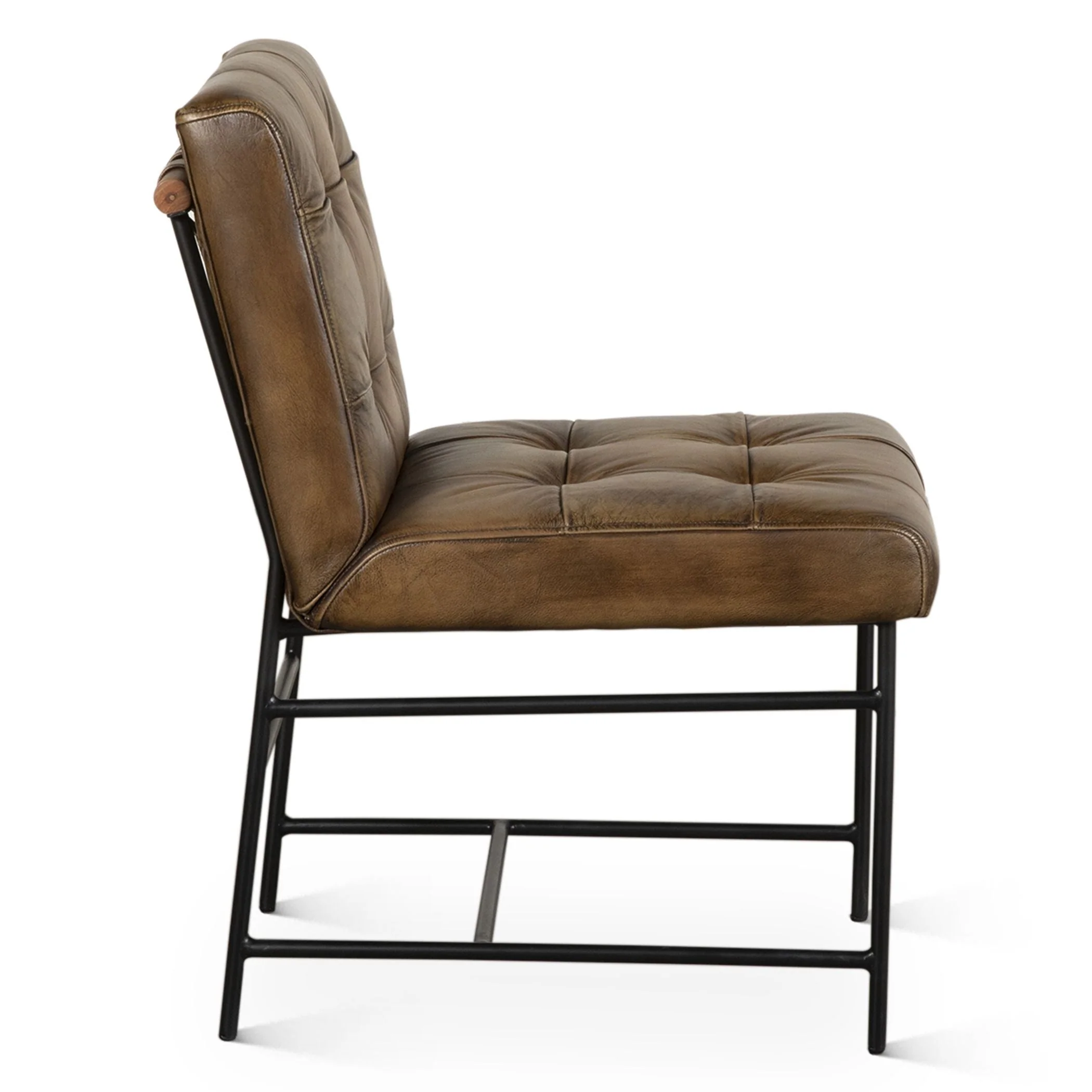 Essex Stockton 19" Dining Chair in Antique Whiskey, Set of 2 - Image 5