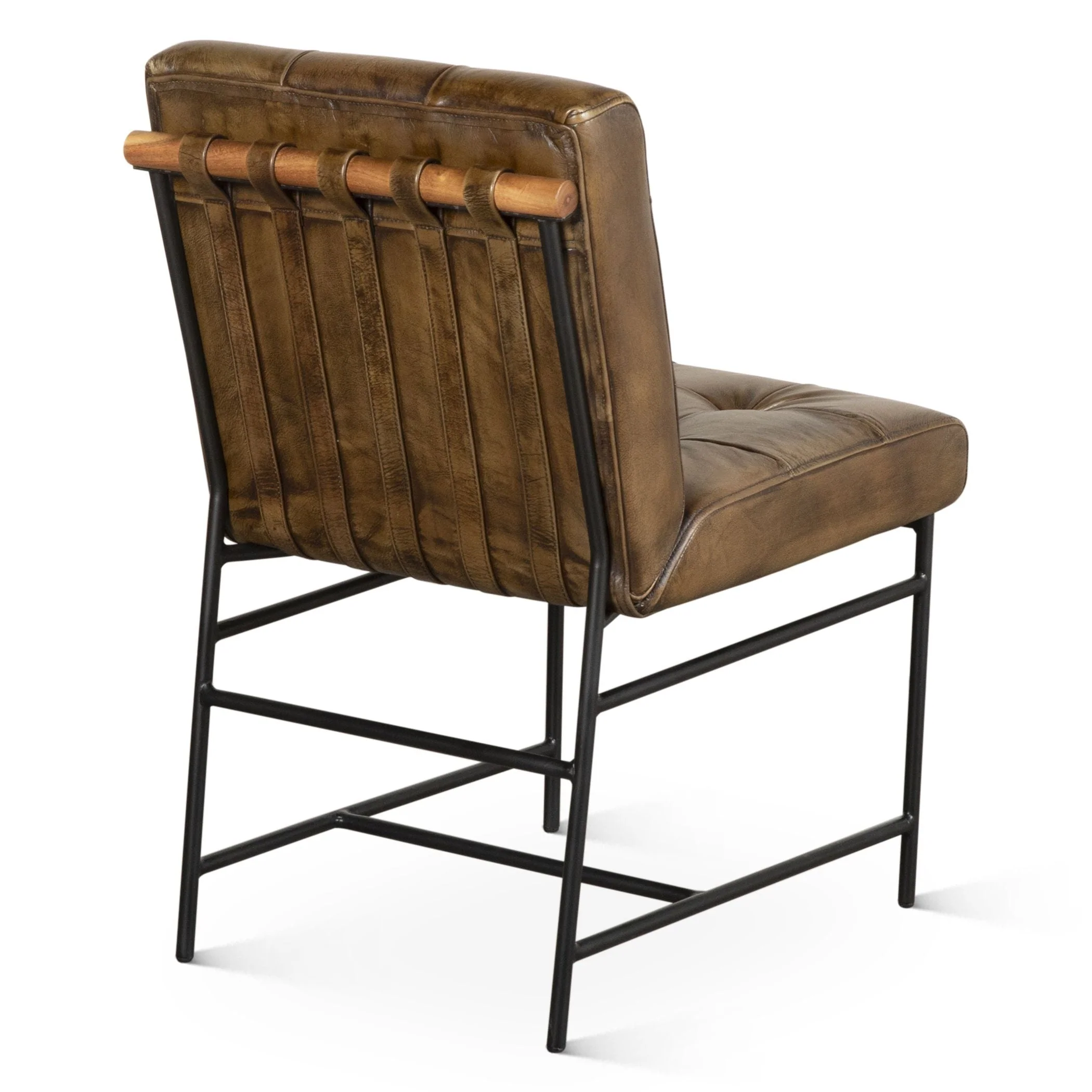 Essex Stockton 19" Dining Chair in Antique Whiskey, Set of 2 - Image 7