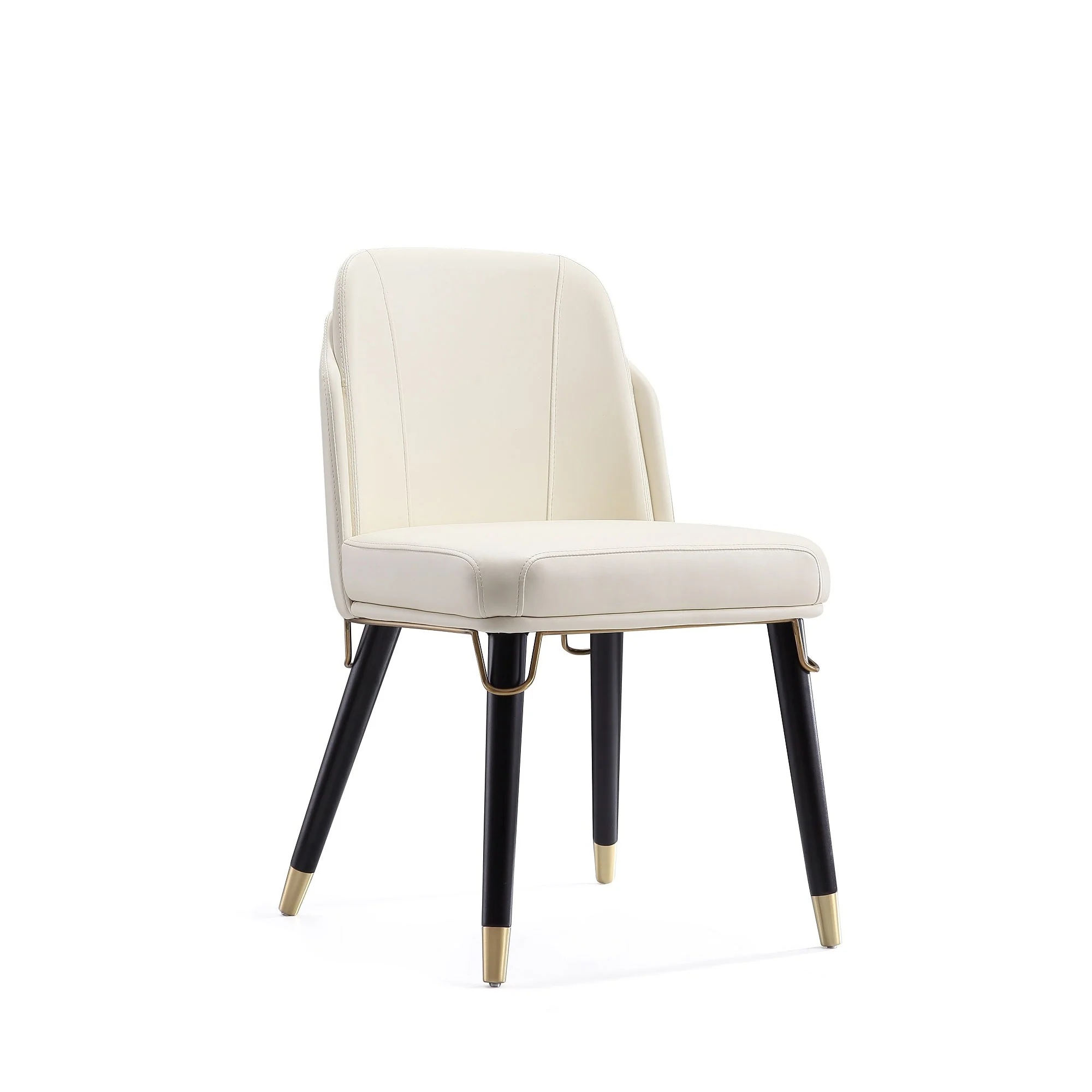 Estelle Dining Chair in Cream and Black (set of 2) - Image 4