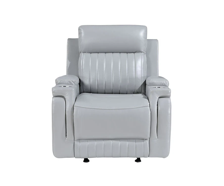 Ethan Light Grey 3-Piece Reclining Living Room Set - Image 5