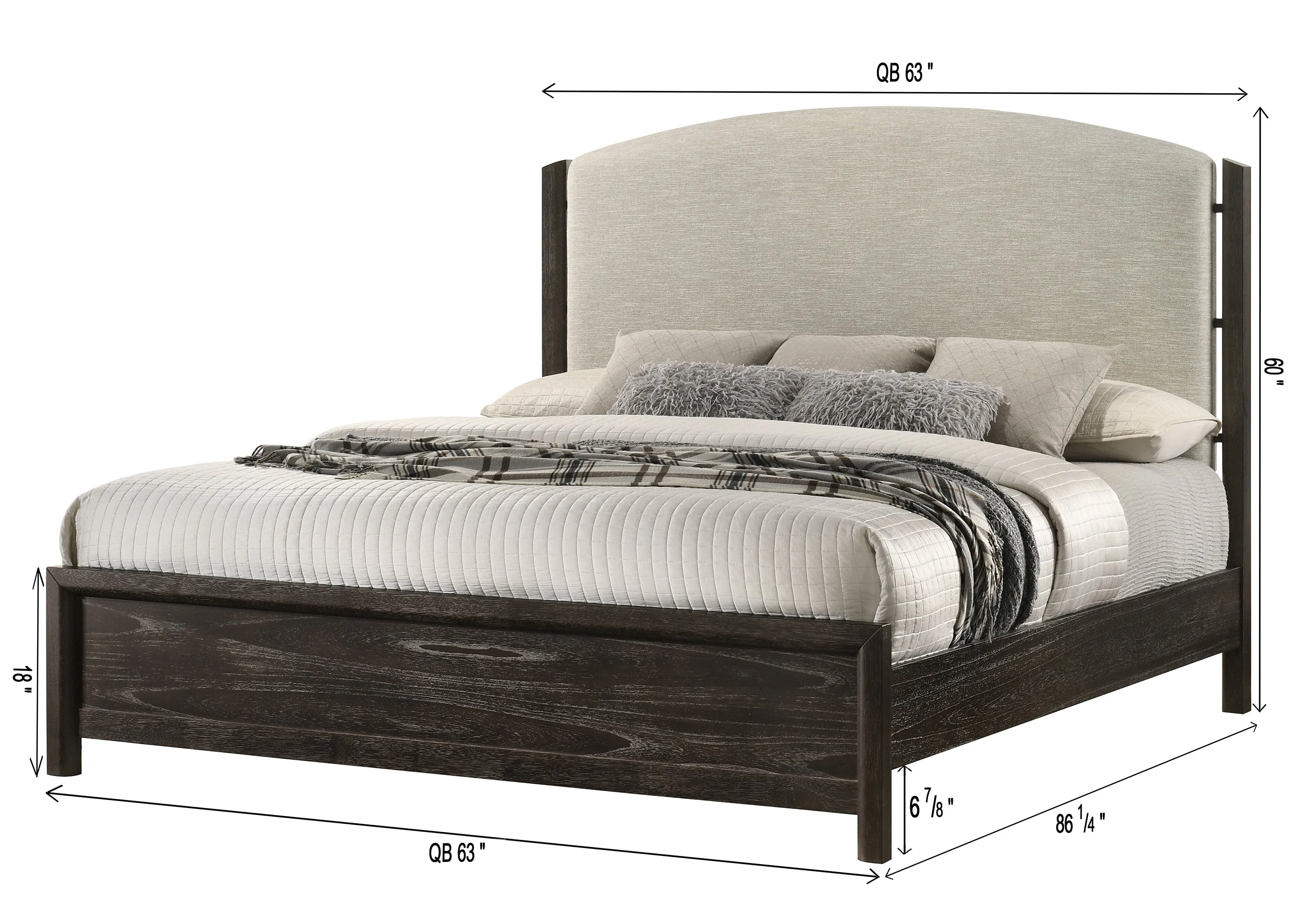 Ethel Dark Brown Panel Bedroom Set - Image 6