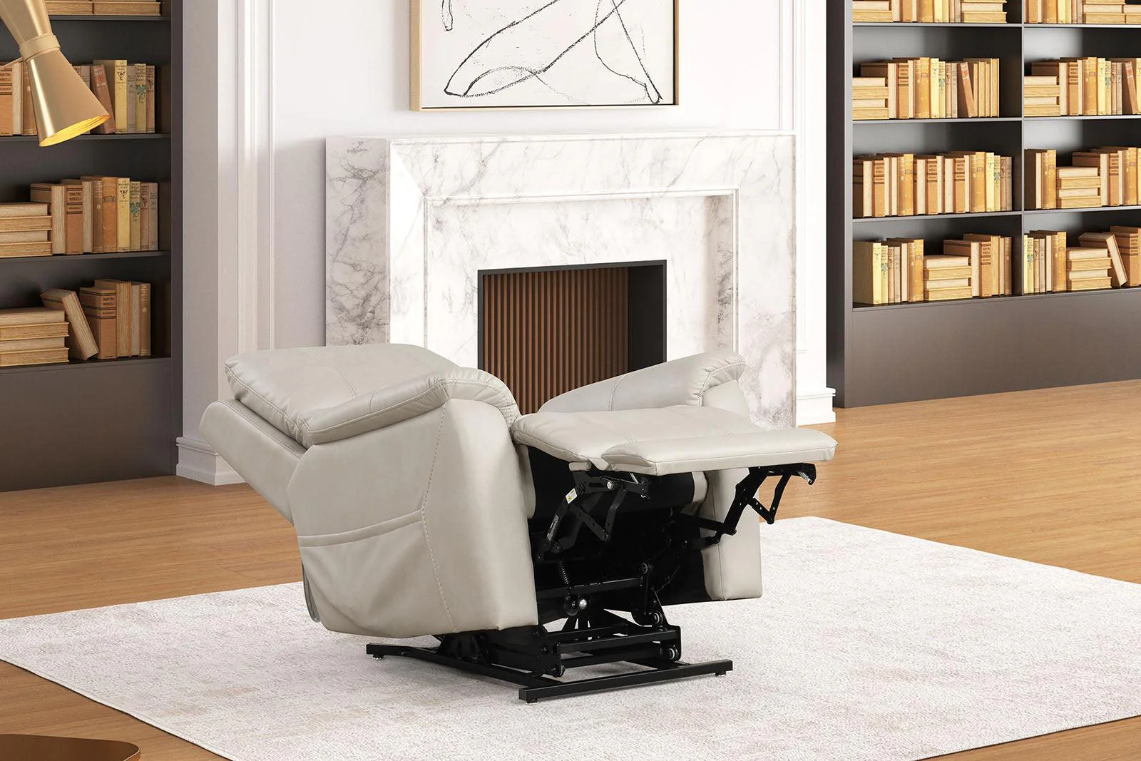 Ethelreda Light Gray Lift Chair - Image 3