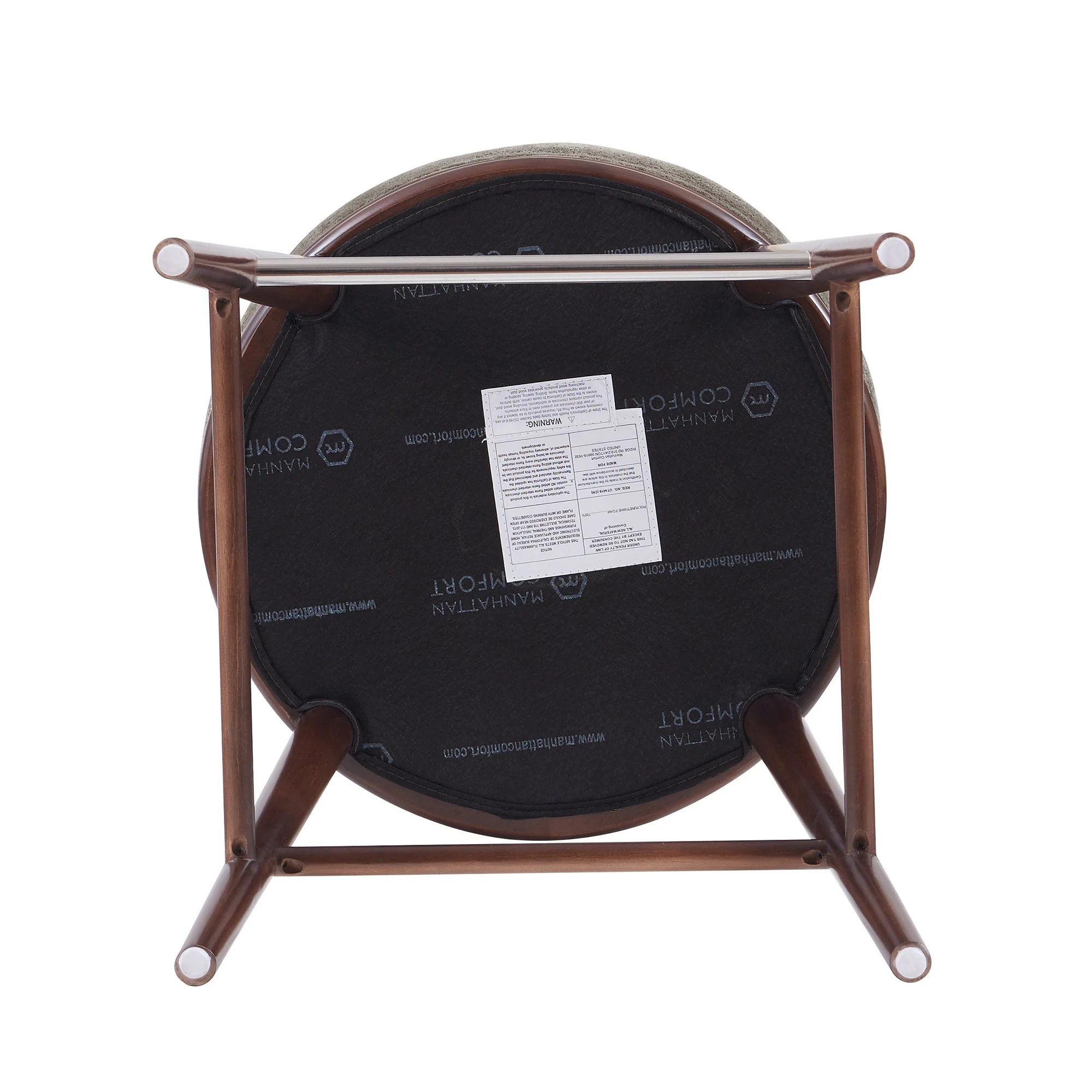 Evalyn Barstool in Dove (set of 3) - Image 10