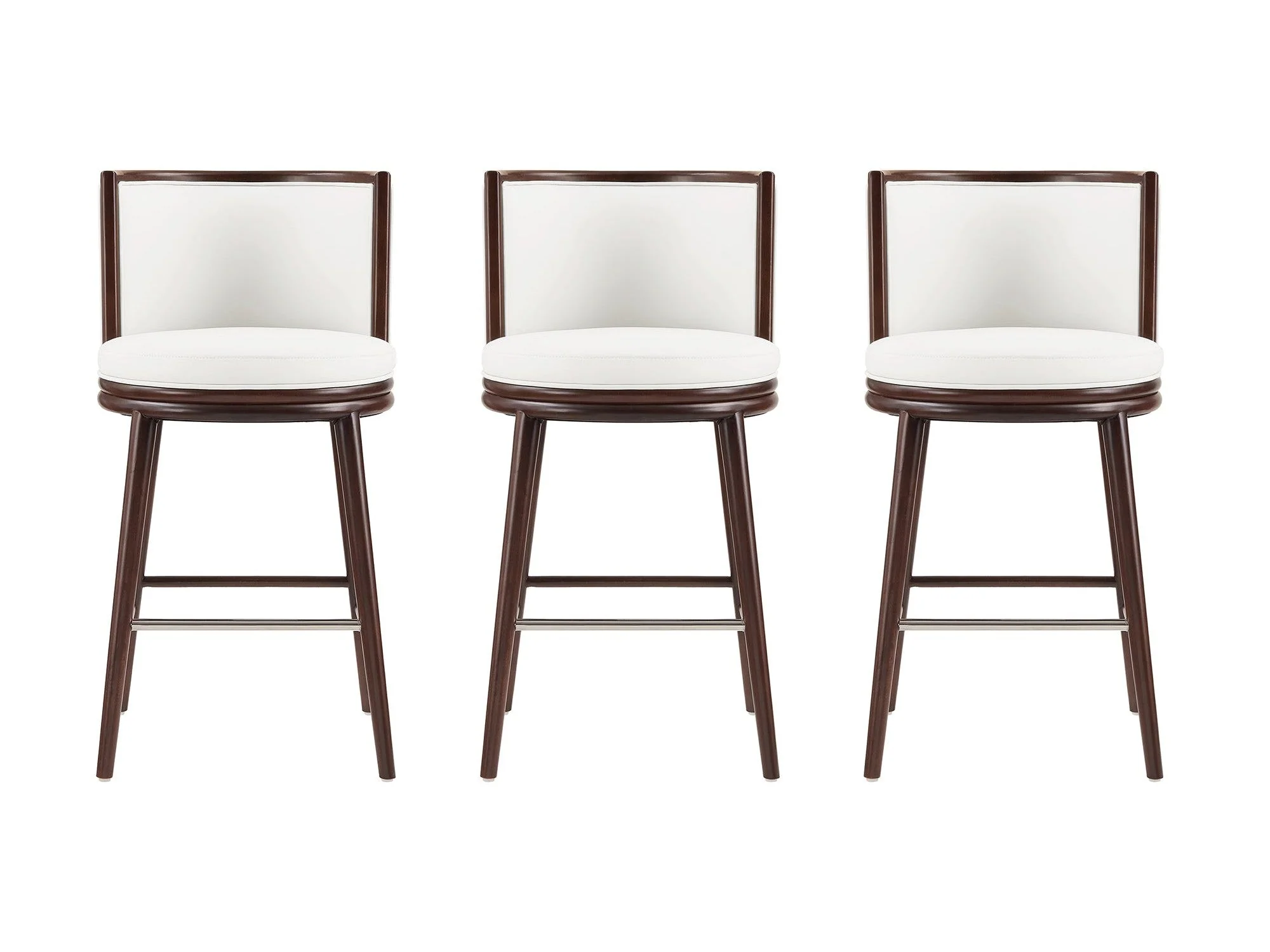 Evalyn Barstool in White (set of 3)