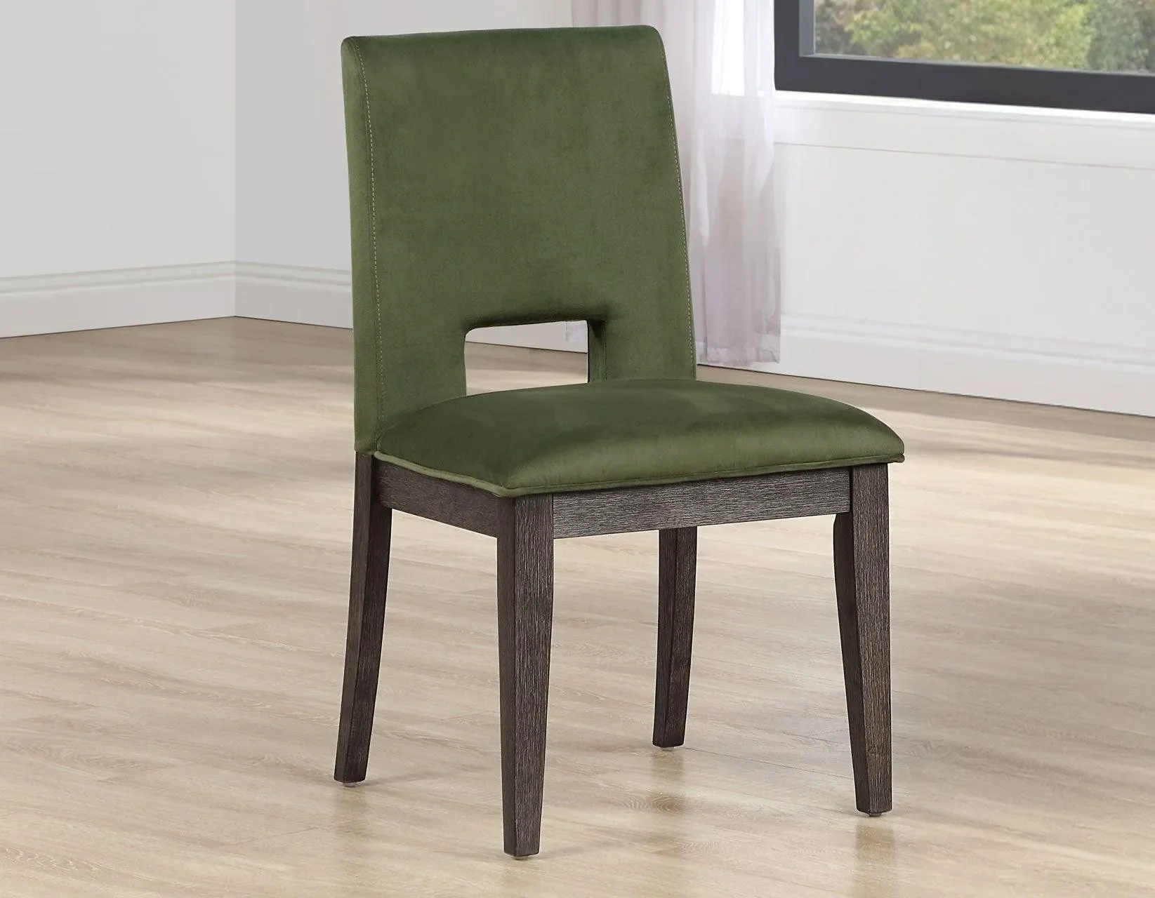 Evan Green Velvet Side Chair - Image 8