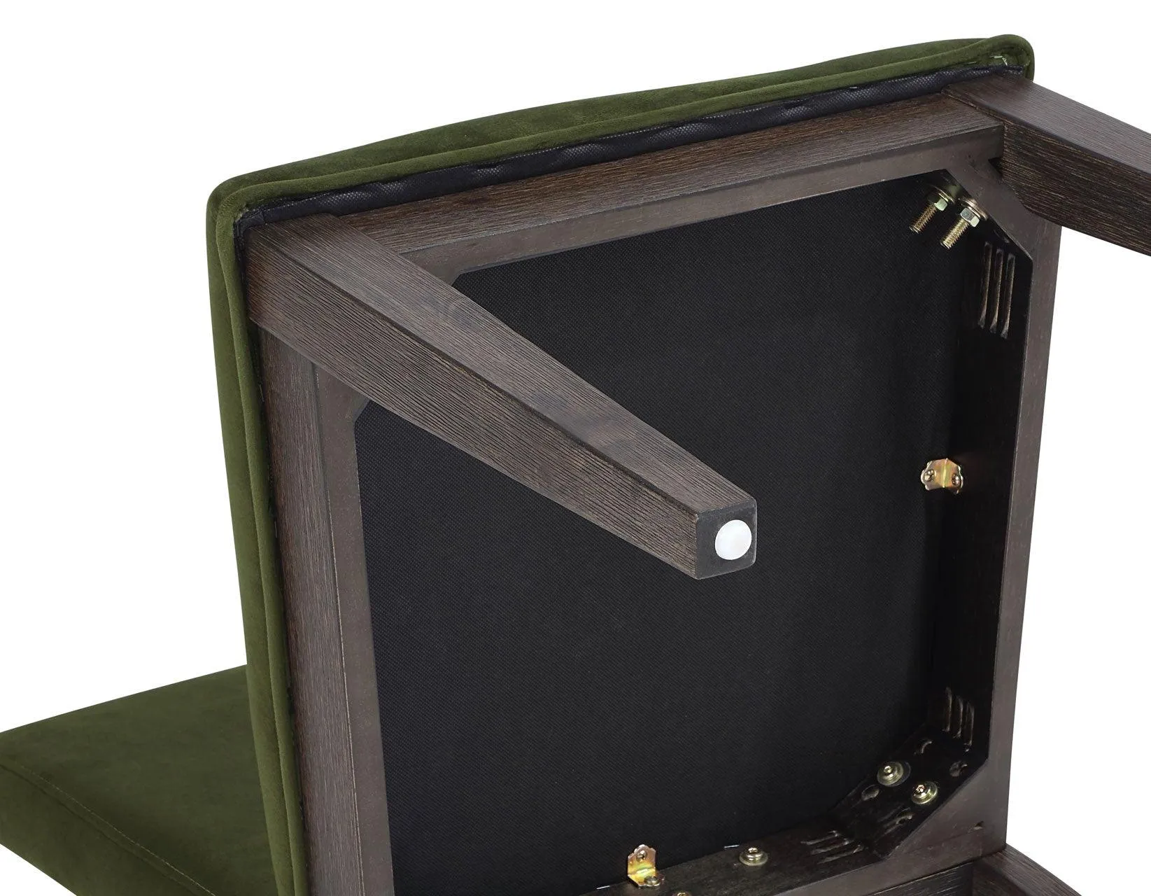 Evan Green Velvet Side Chair - Image 9