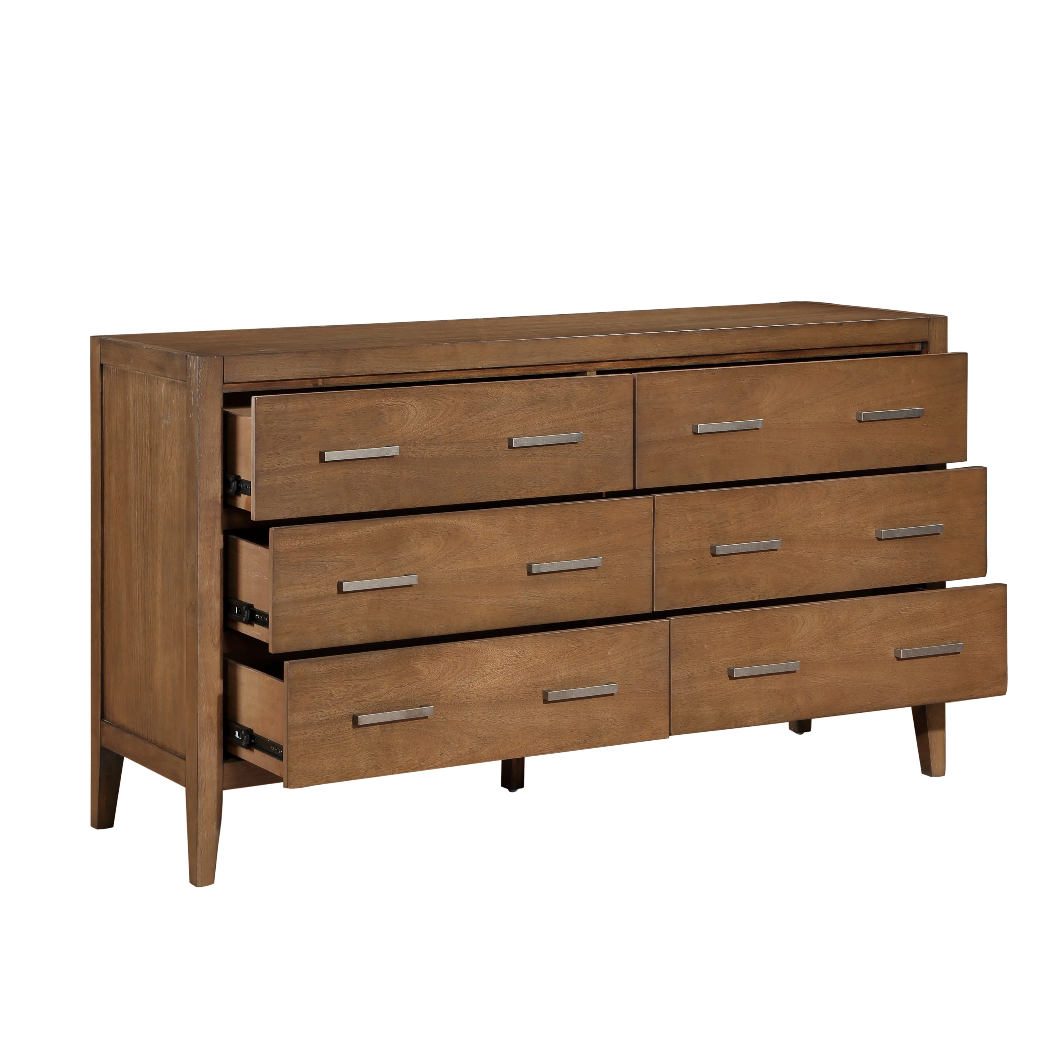 Evans Wire Brushed Light Brown Bedroom Set - Image 8