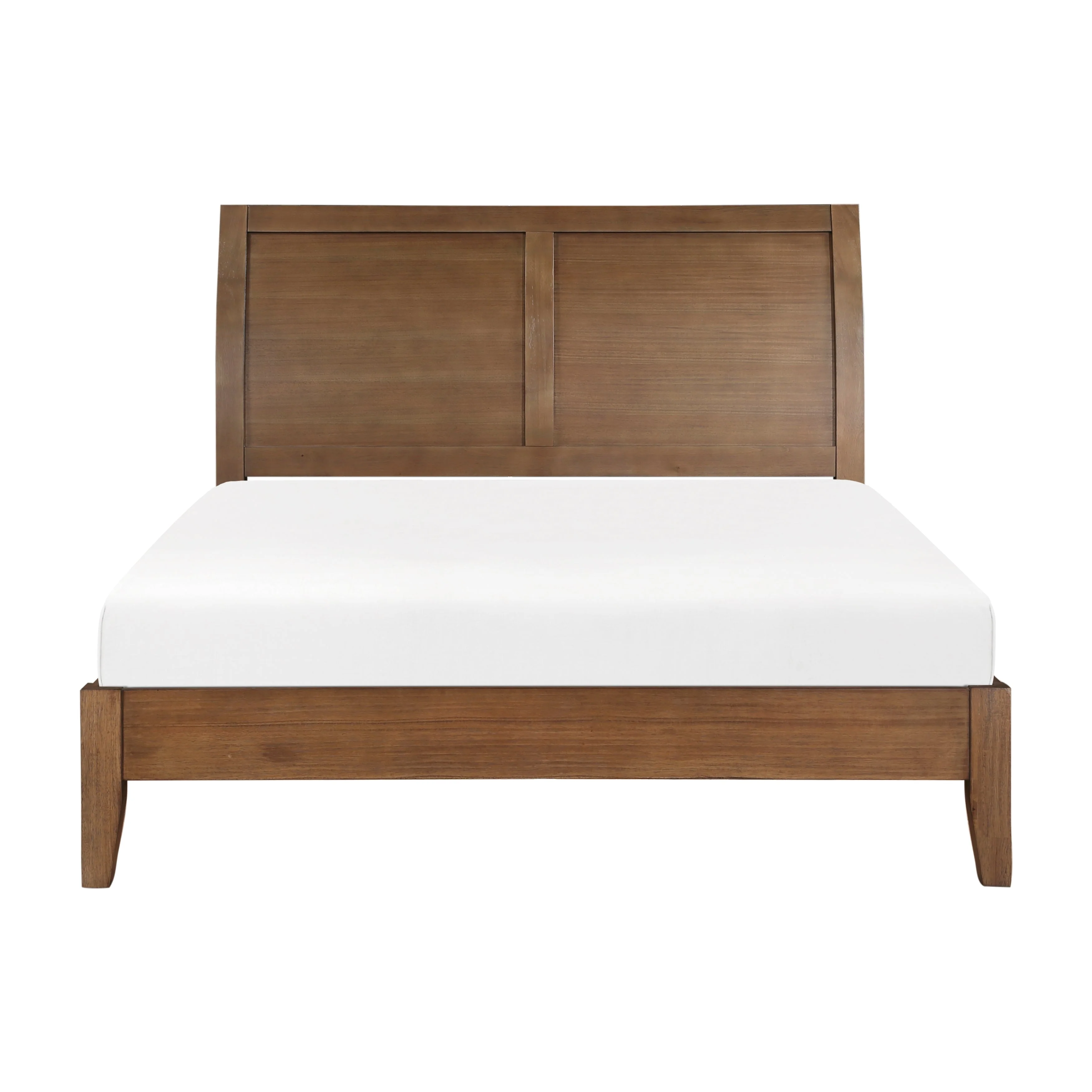 Evans Wire Brushed Light Brown Eastern King Platform Bed