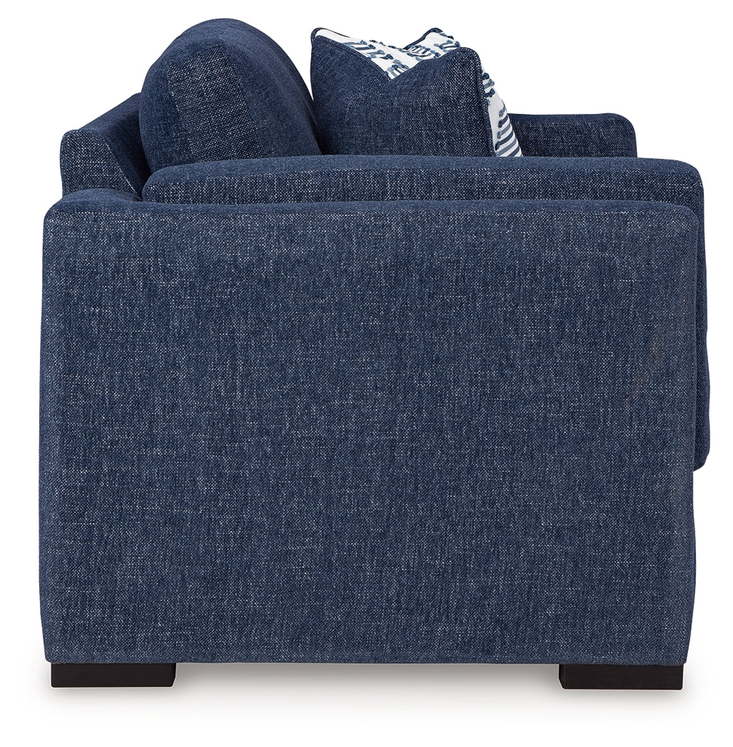 Evansley Navy Sofa and Loveseat - Image 9