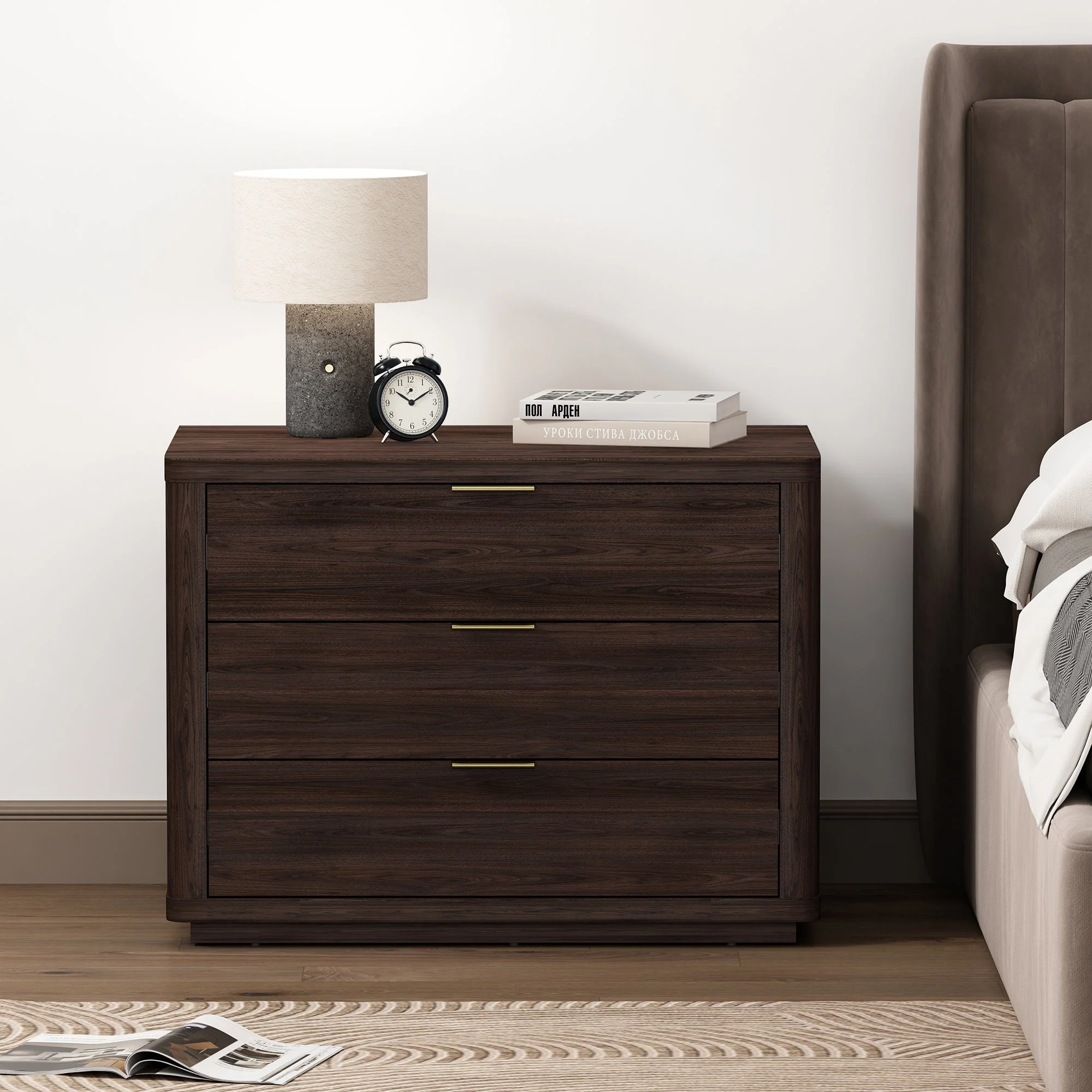 Evelyn 32" Nightstand 4.0 in Brown - Image 2