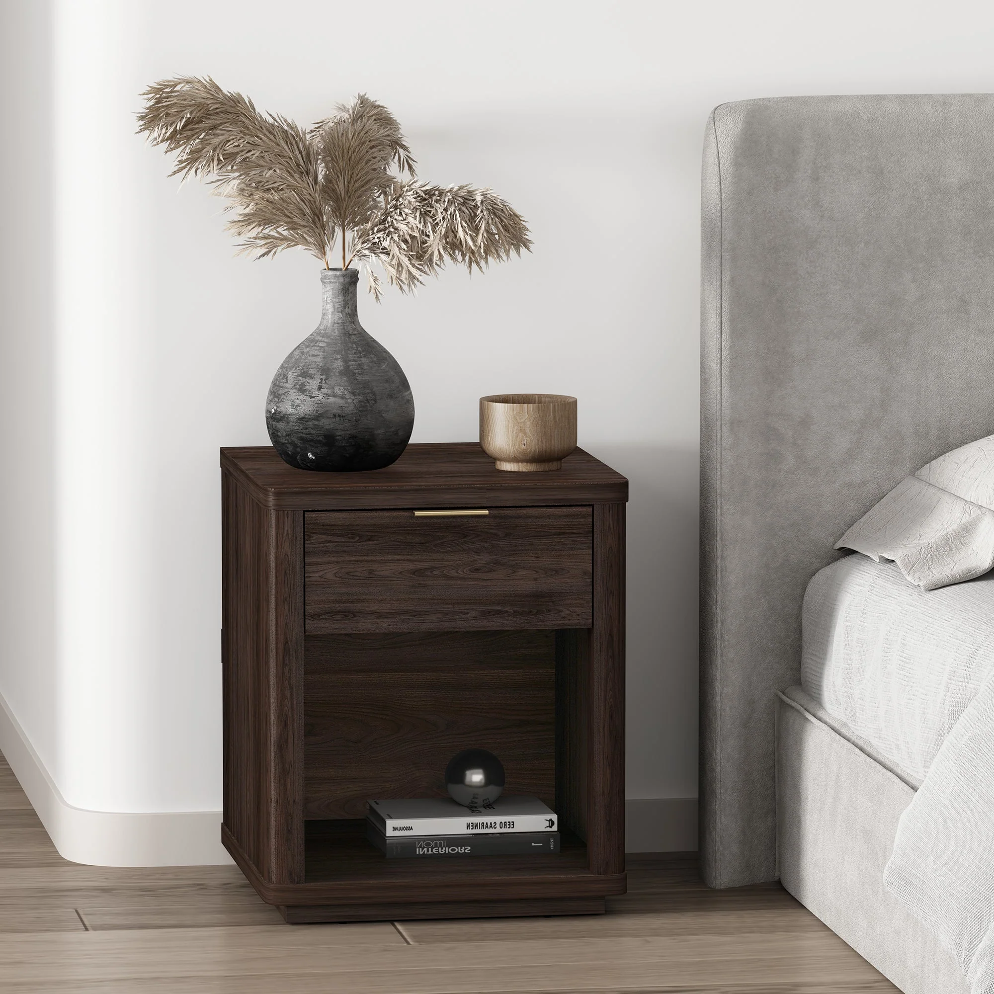 Evelyn Nightstand in Brown - Image 2