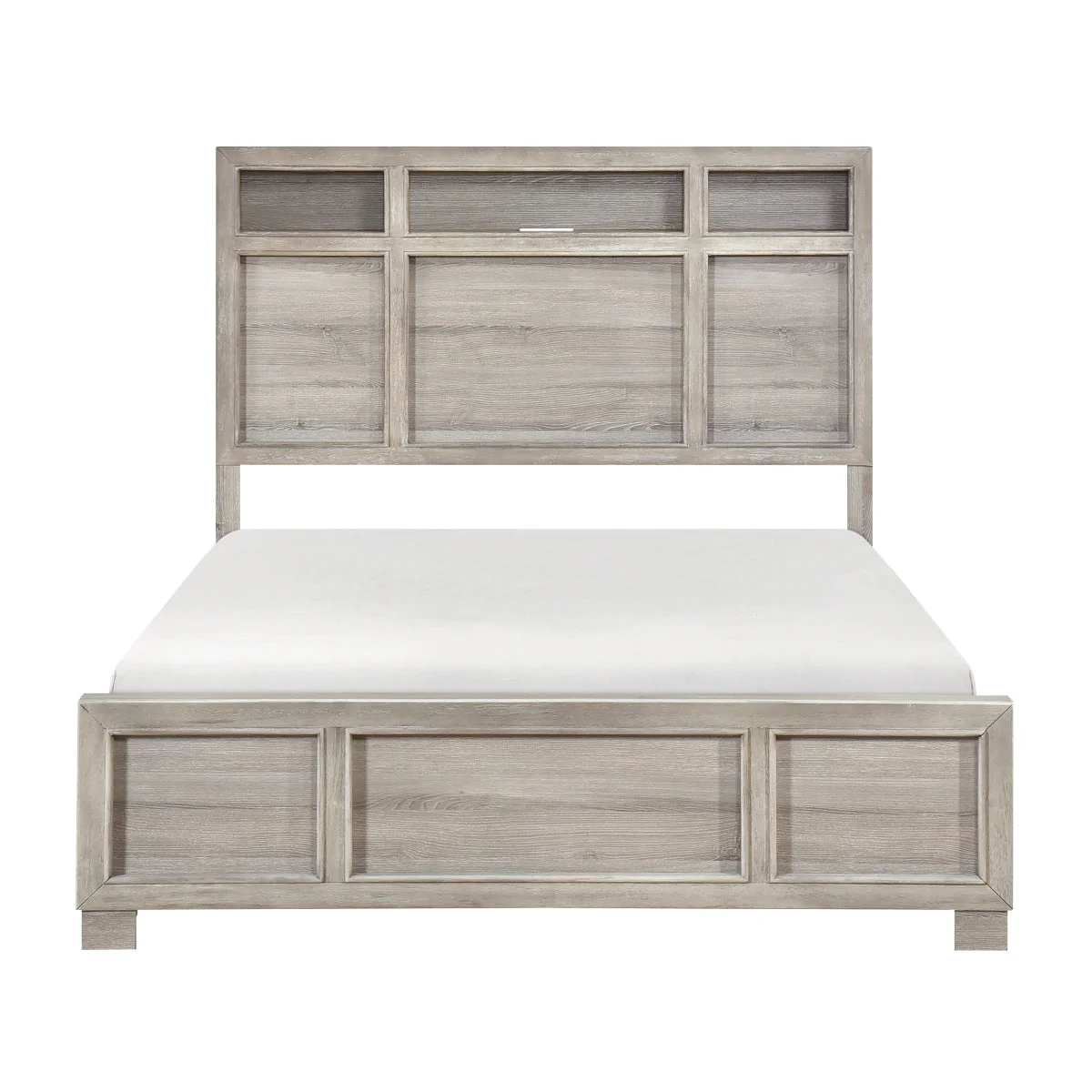Everett Gray Bookcase Panel Bedroom Set - Image 2