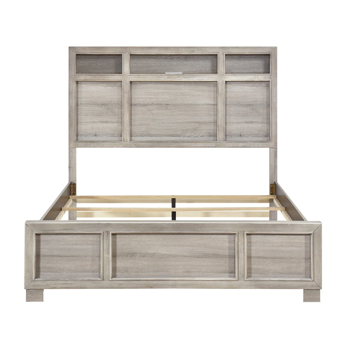 Everett Gray Bookcase Panel Bedroom Set - Image 3
