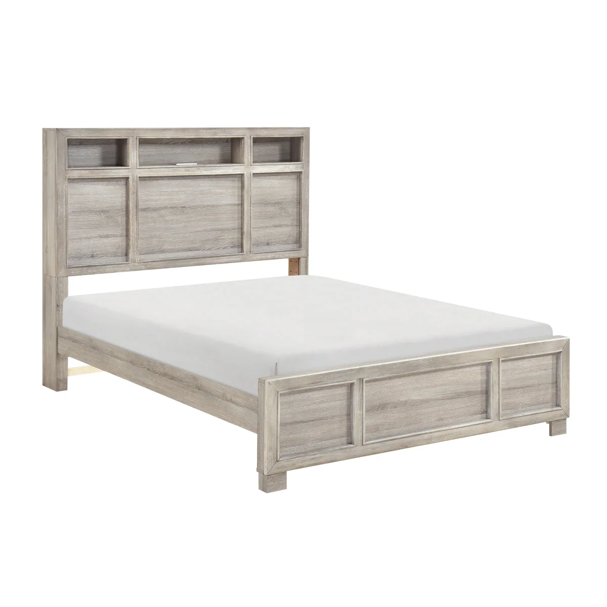 Everett Gray Bookcase Panel Bedroom Set - Image 4
