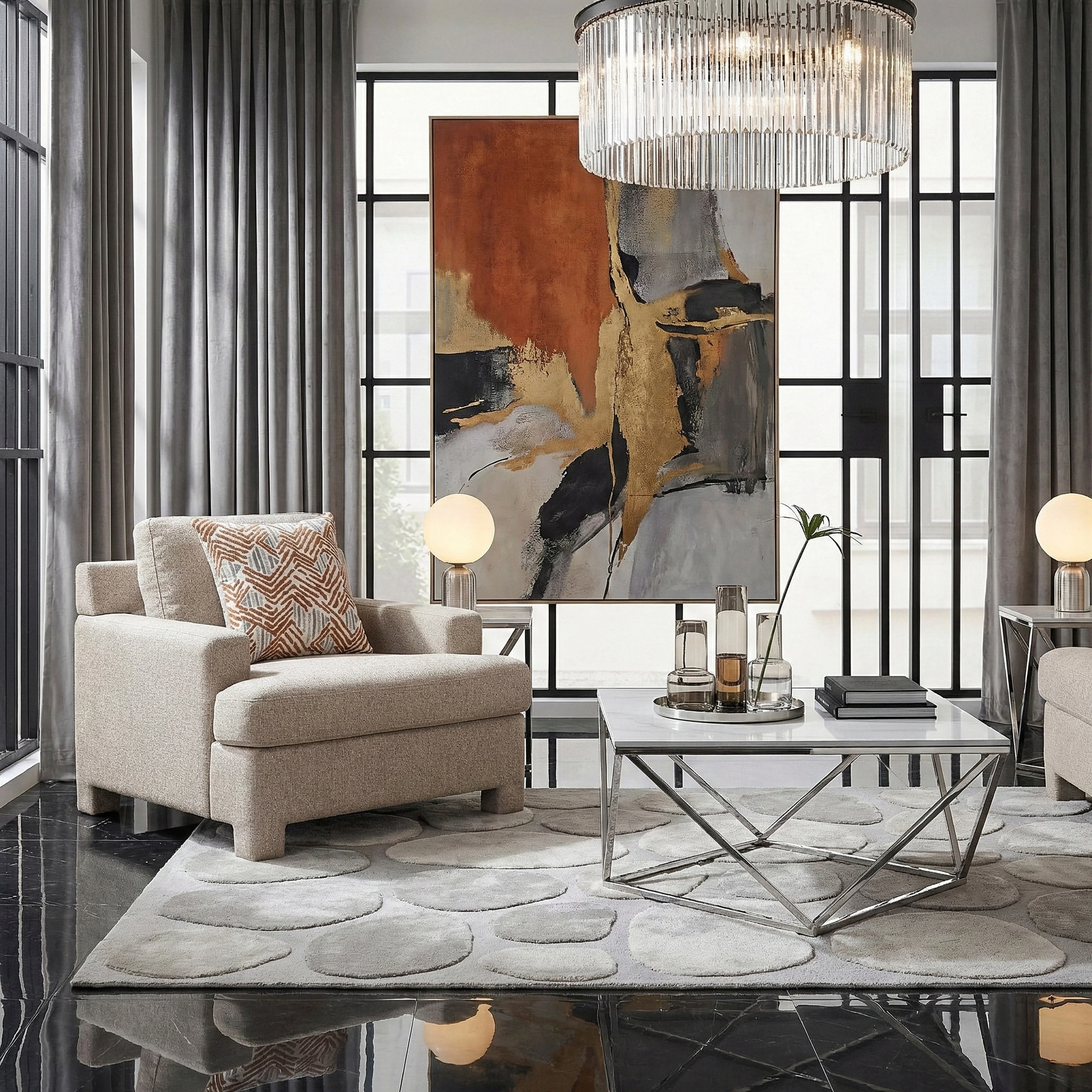 Everly Taupe Chair - Image 12