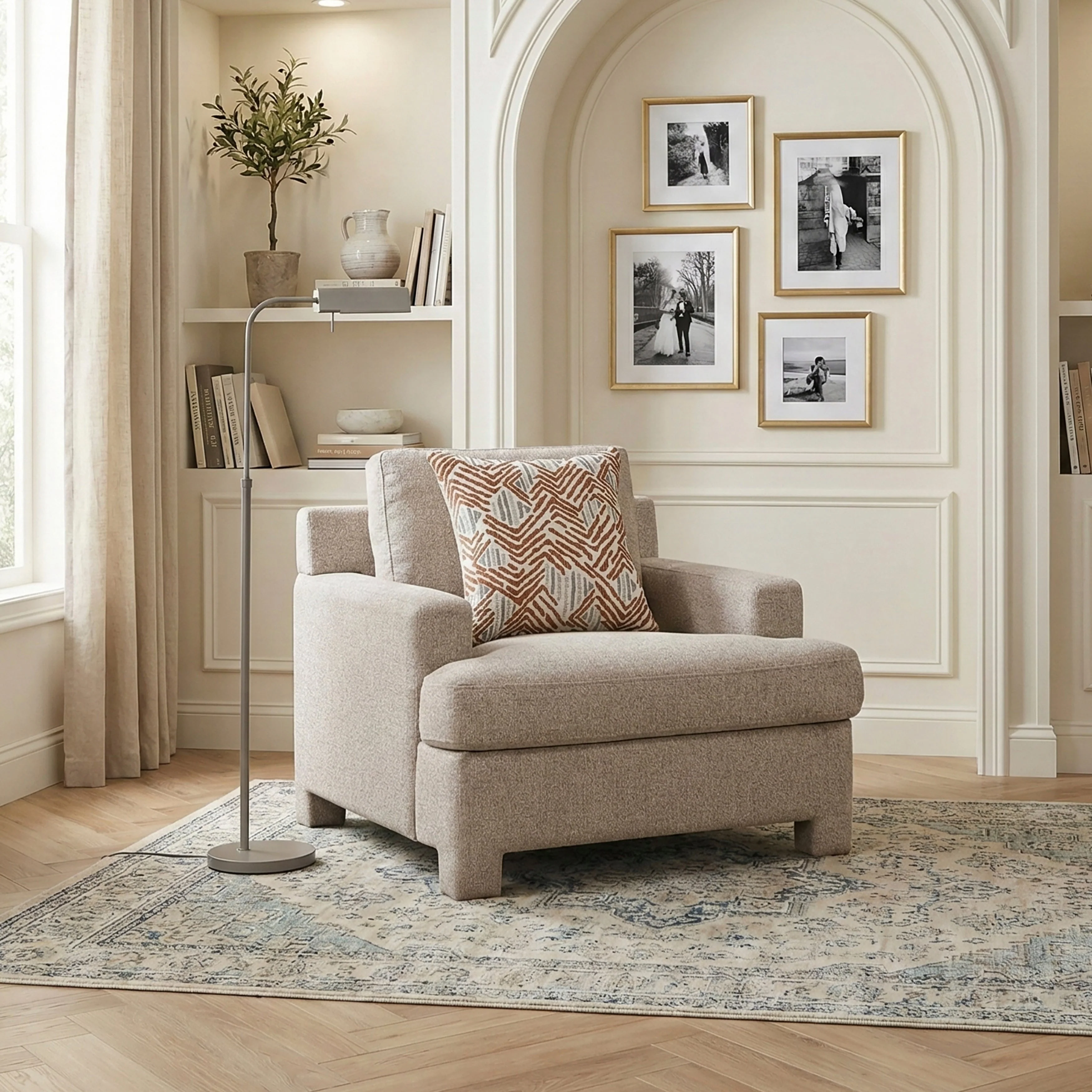 Everly Taupe Chair - Image 18