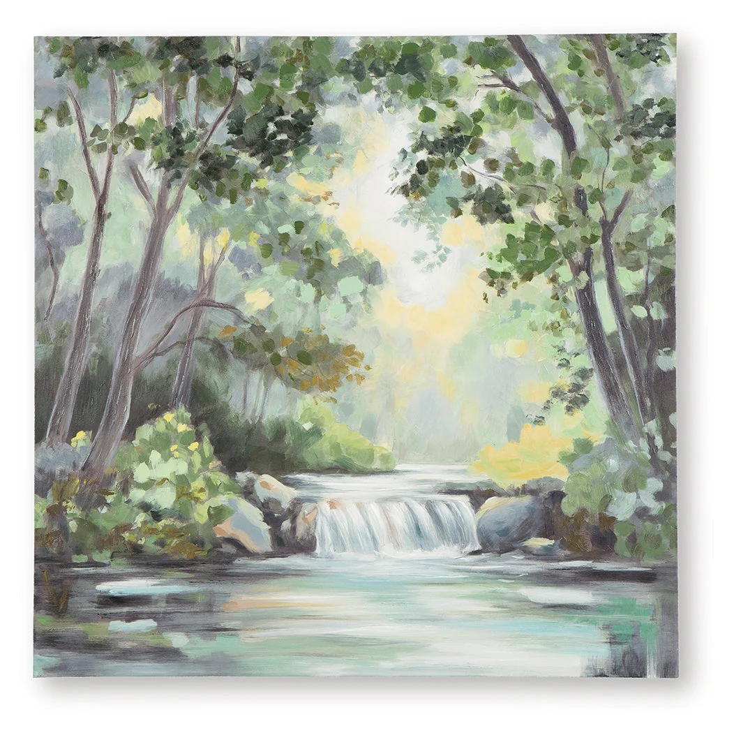 Evermaddick Green/Gray/White Wall Art